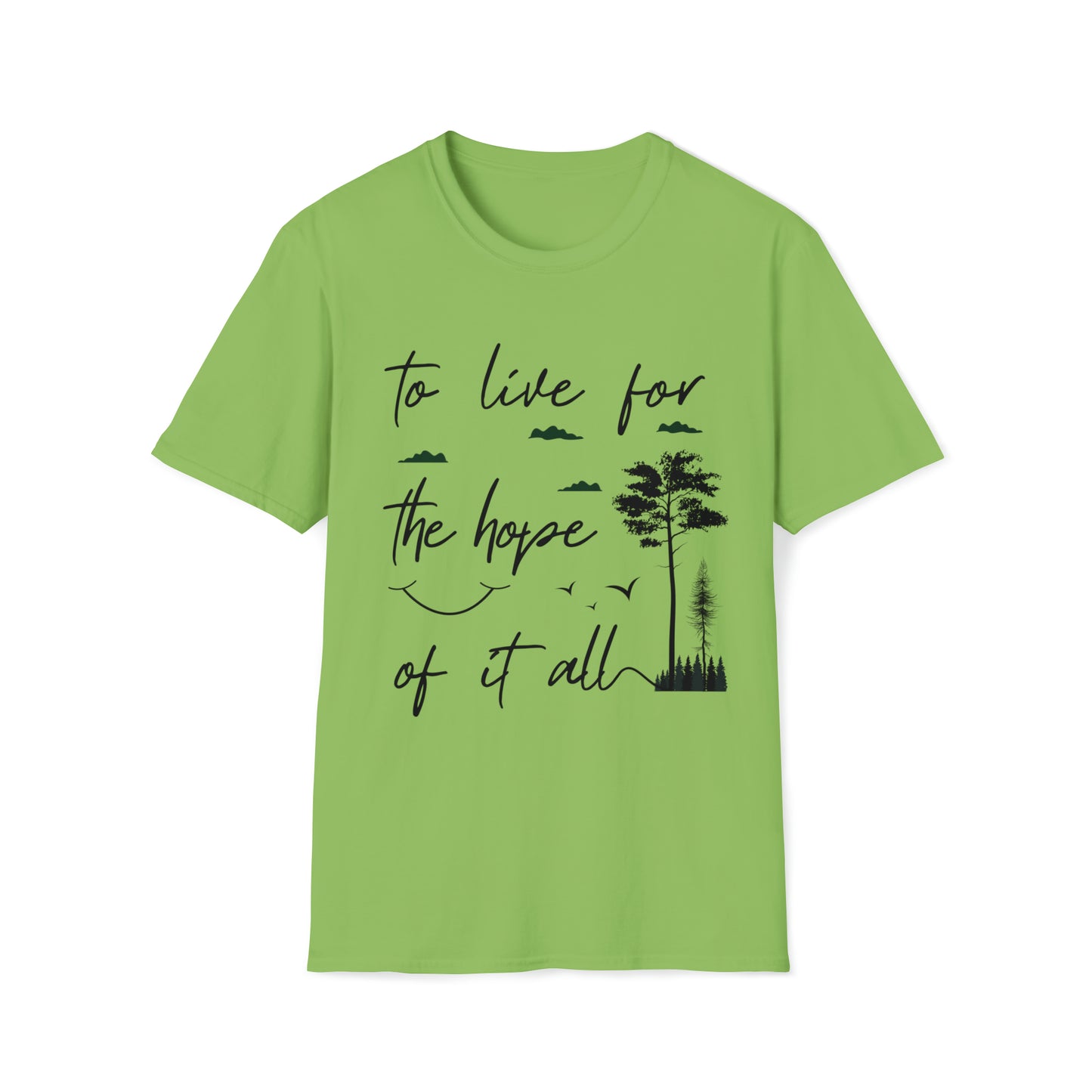 Camiseta unissex Softstyle "To Live for the Hope of It All" - versão Taylor's