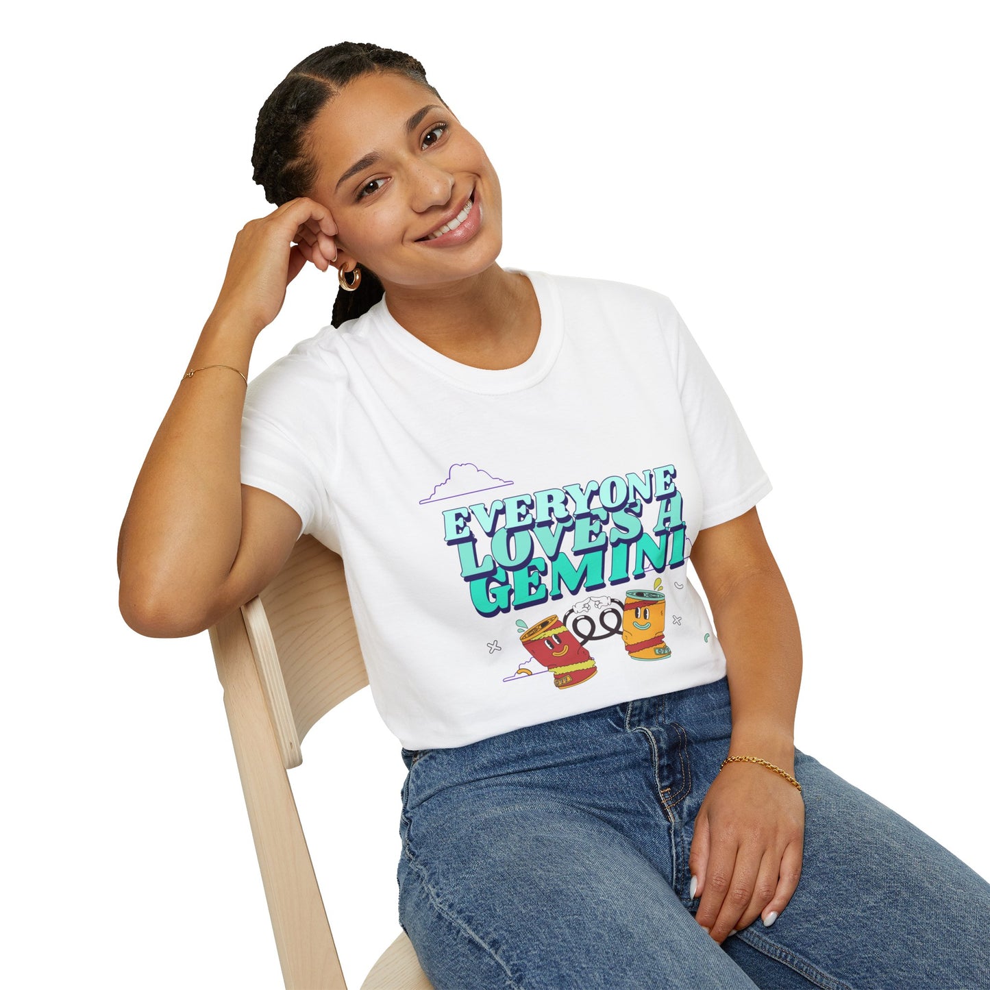 T-Shirt "Todo mundo adora um Gêmeos" - Mulher