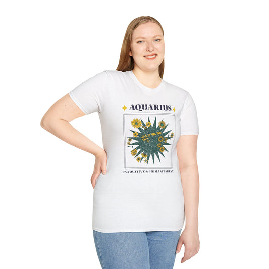 T-Shirt "Aquarius: Innovative &amp; Humanitarian" - Women