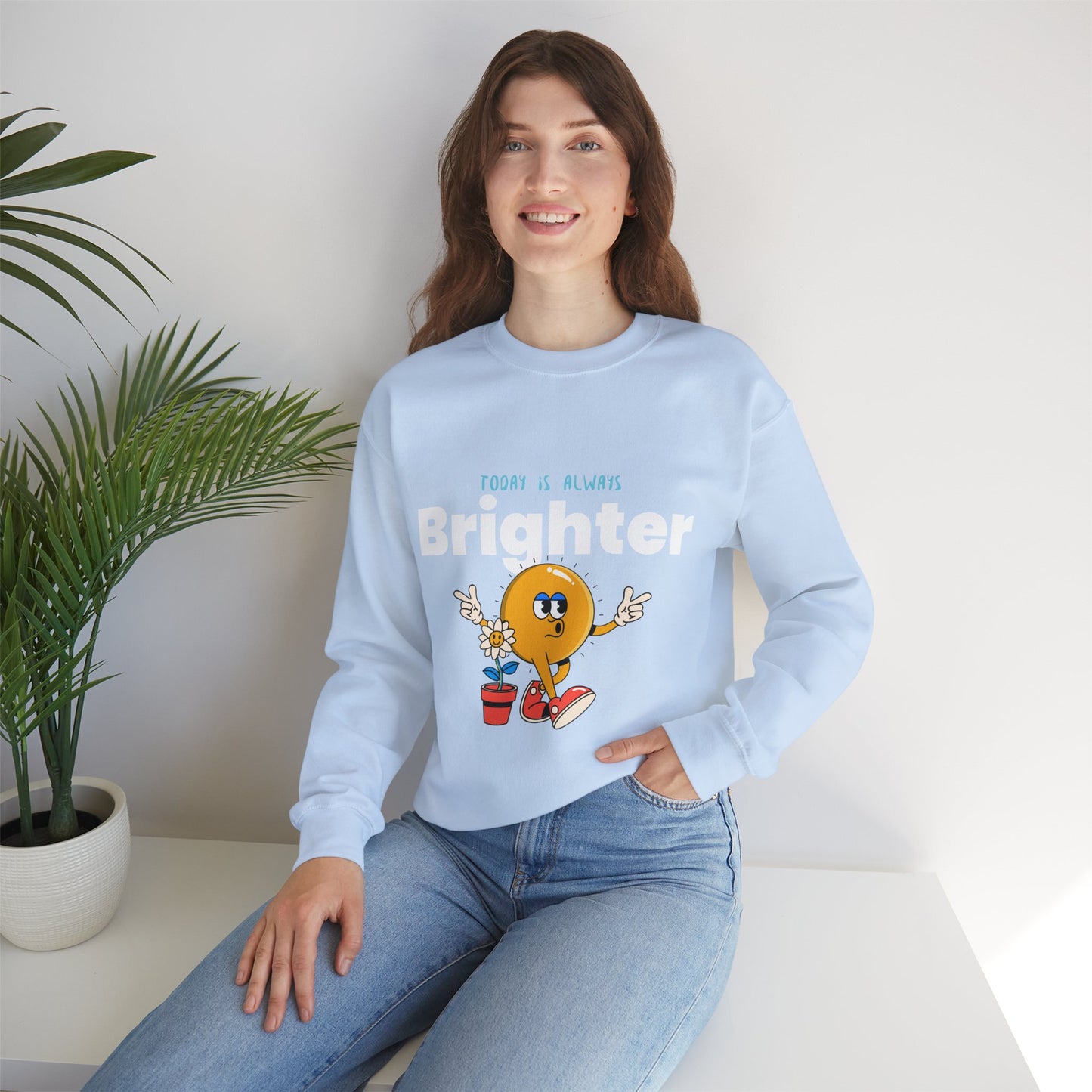 Sweatshirt "Hoje é Sempre Mais Brilhante" - Mulher