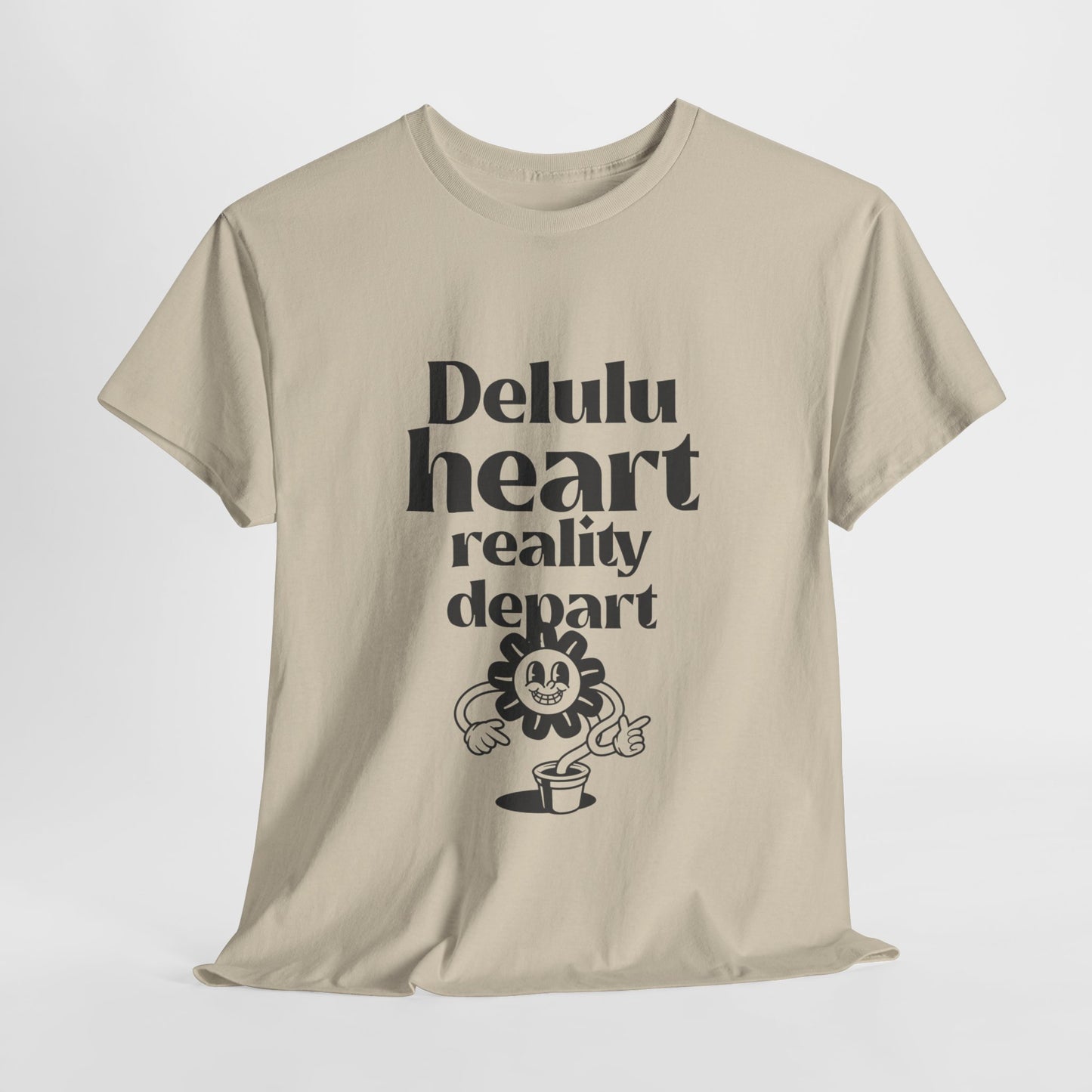 Camiseta -"Delulu Heart, Reality Depart" - Mulher - Romero's