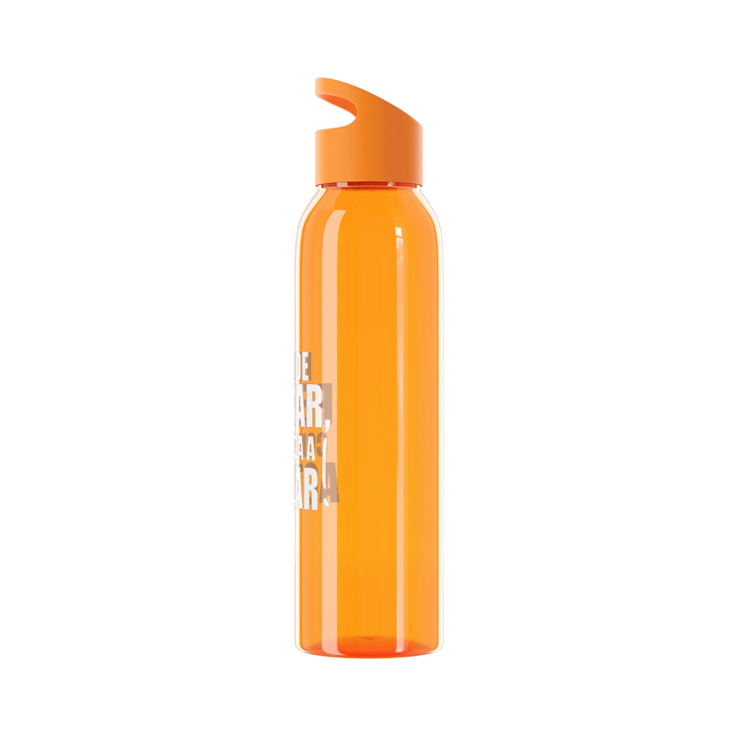 Reusable Sky Bottle - "Stop Thinking, Start Acting!"