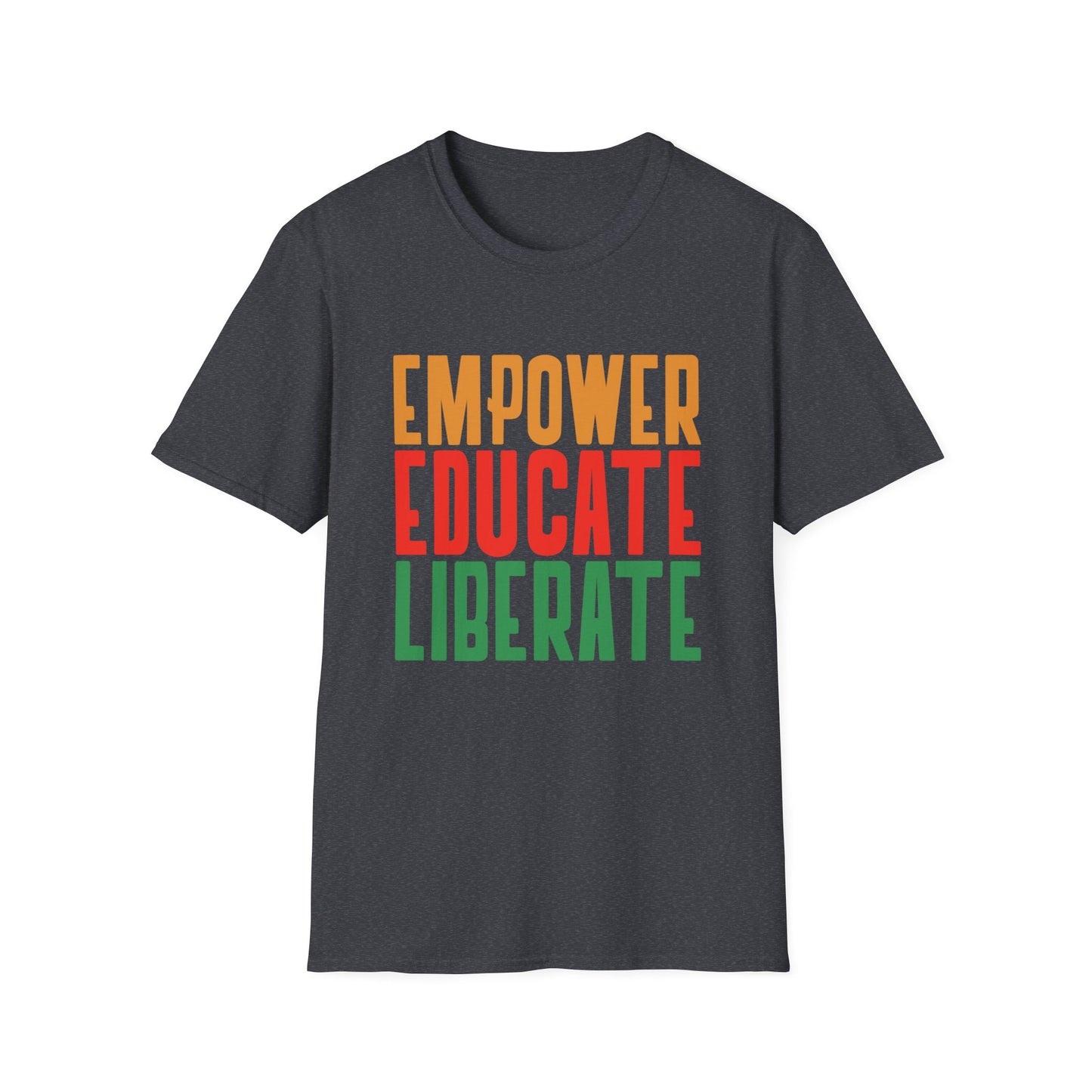 'Empower, Educate, Liberate' T-Shirt: Celebrating Diversity at Romero's | Men