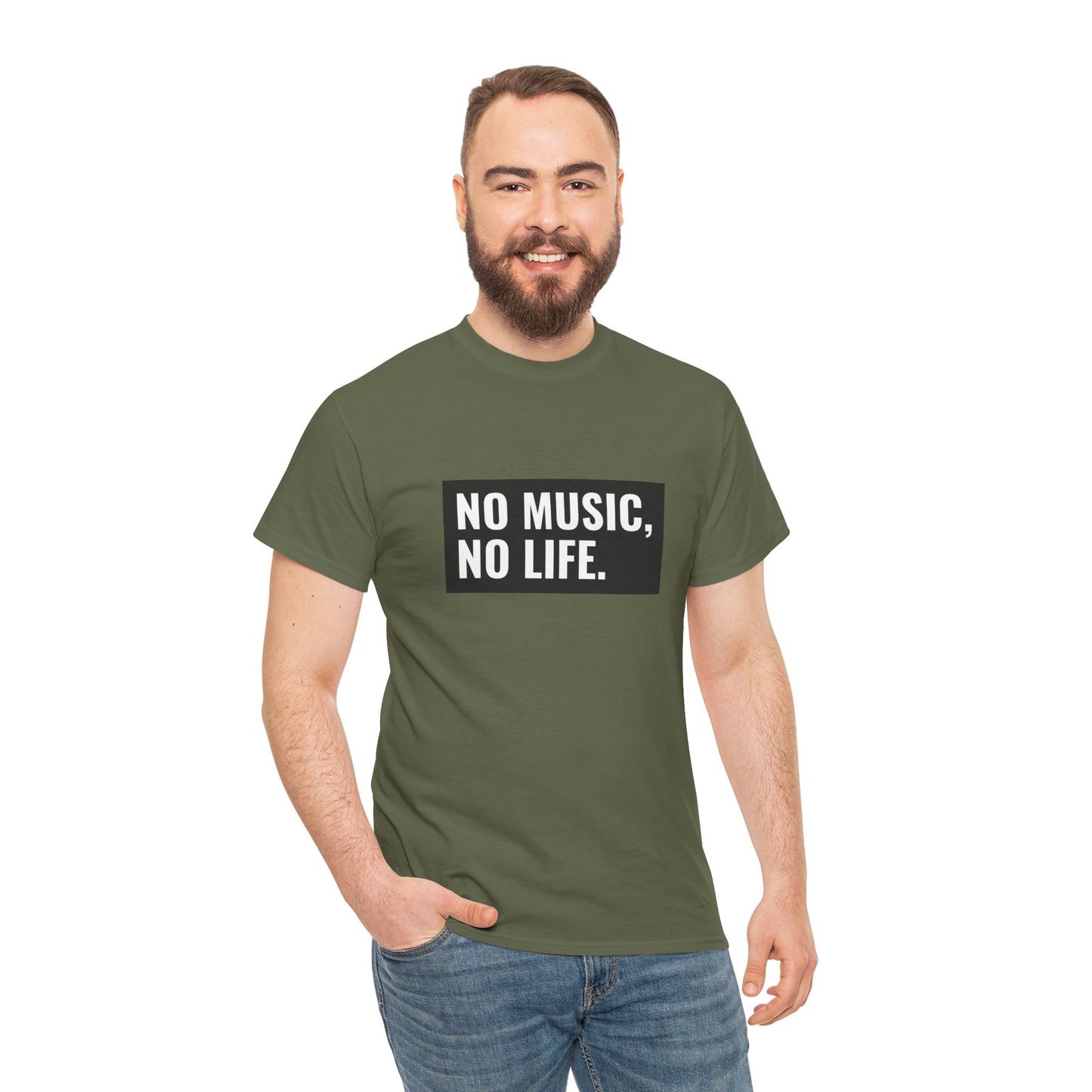 T-shirt - "Nenhuma música, nenhuma vida" | Homens | Romero