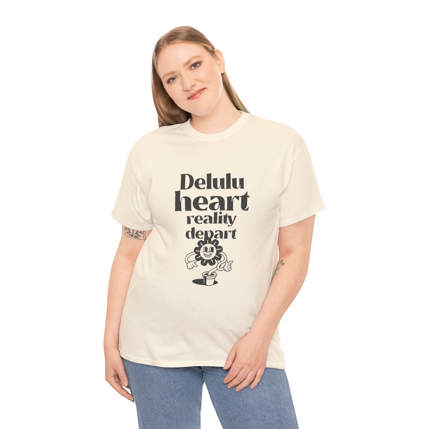 T-shirt -"Delulu Heart, Reality Depart" - Women -  Romero's