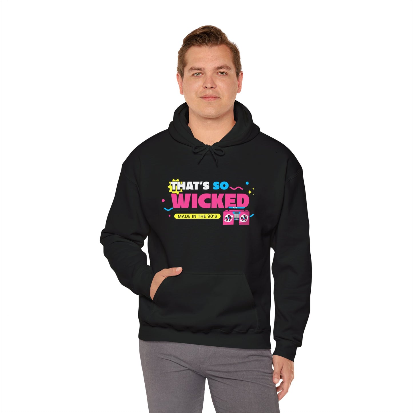 "90's Kid" Hooded Sweatshirt - Man