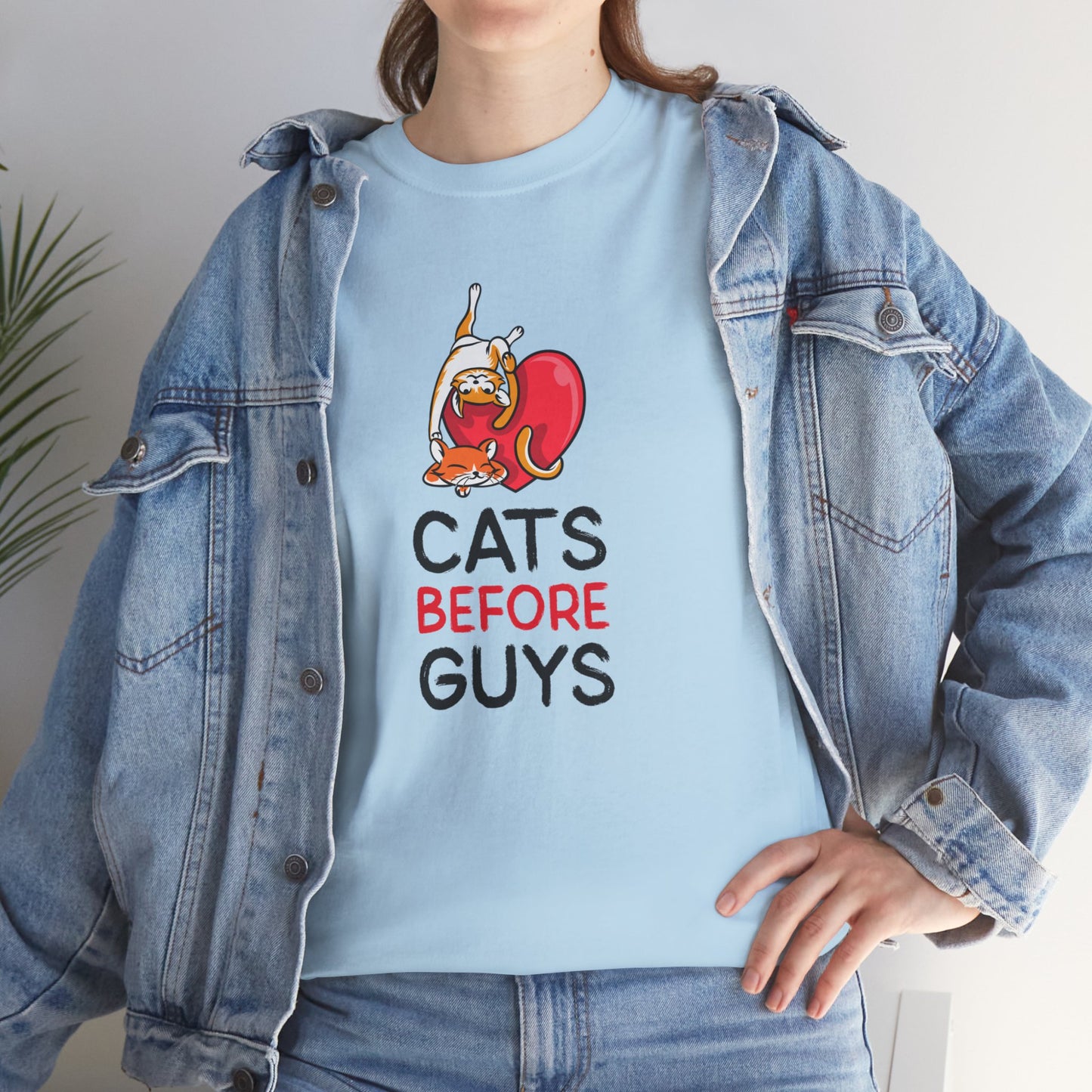 T-shirt - "Cats Before Guys" - Women - Romero's