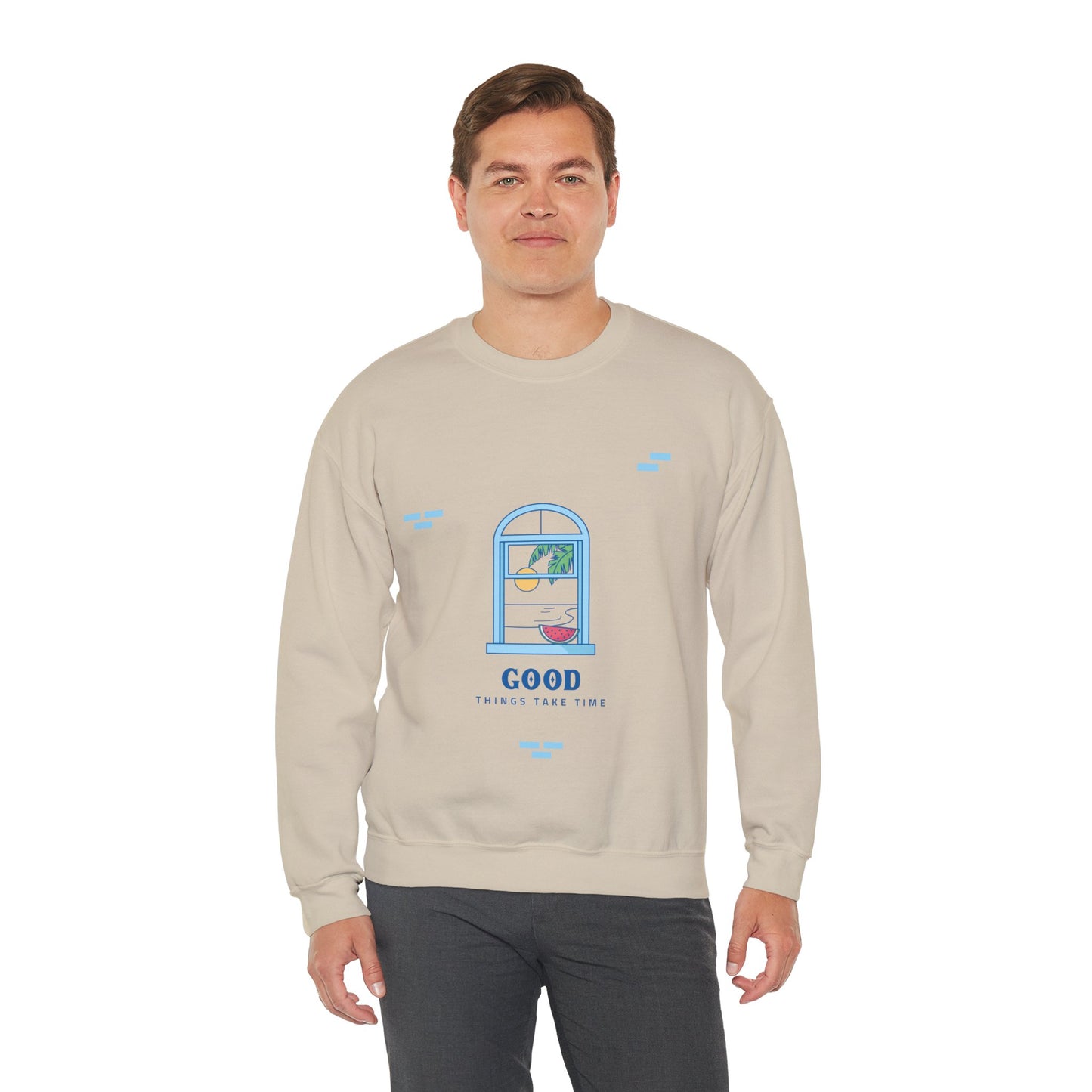 Sweatshirt "Good Things Take Time" - Men