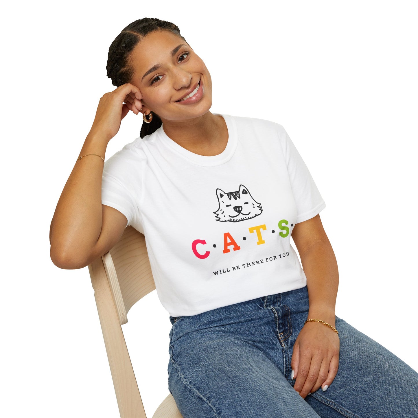 T-shirt "Os gatos estarão lá para você" | Menu