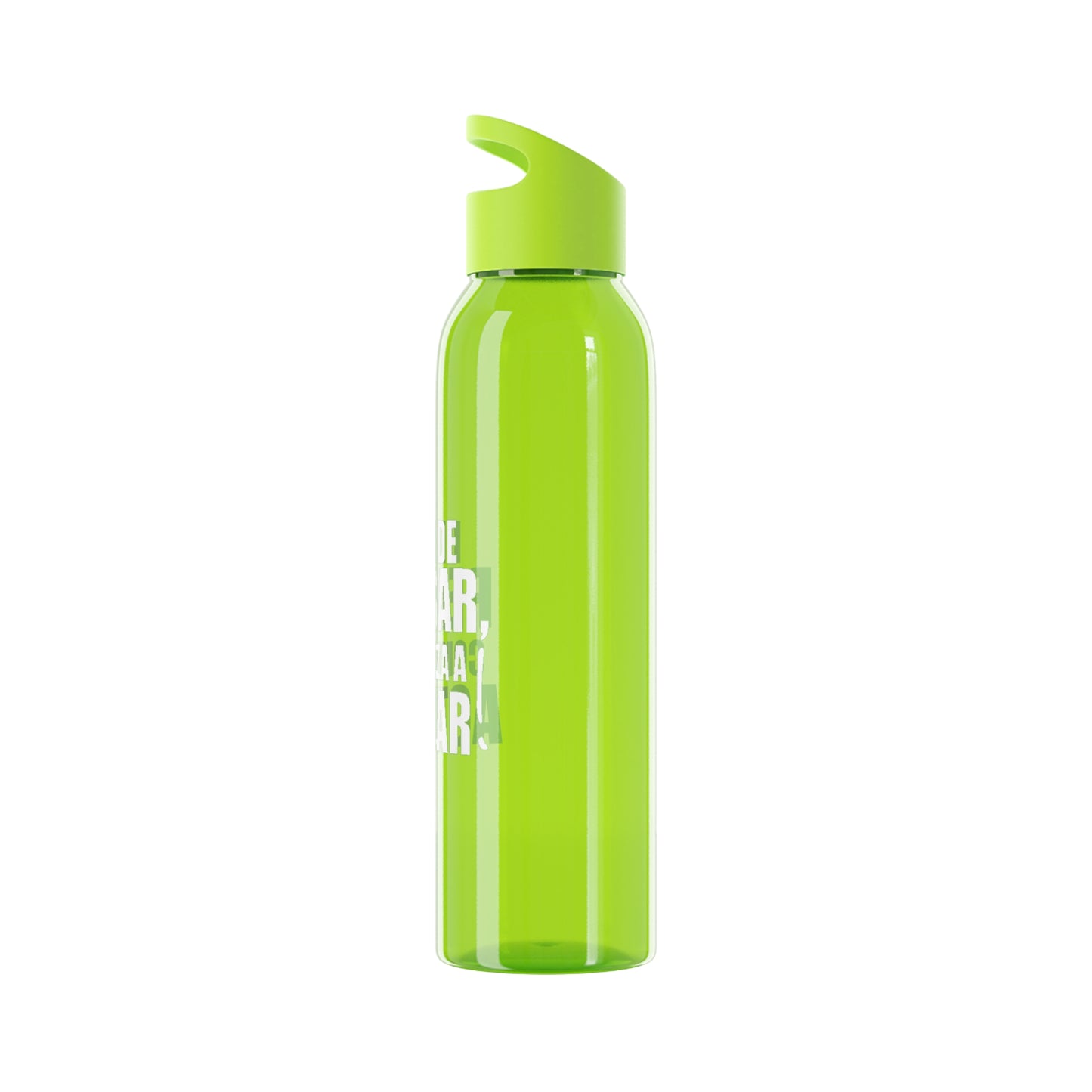 Reusable Sky Bottle - "Stop Thinking, Start Acting!"