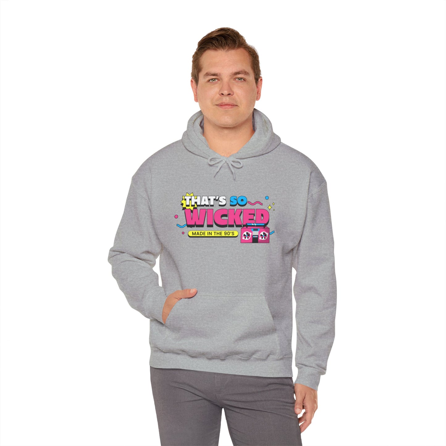 "90's Kid" Hooded Sweatshirt - Man