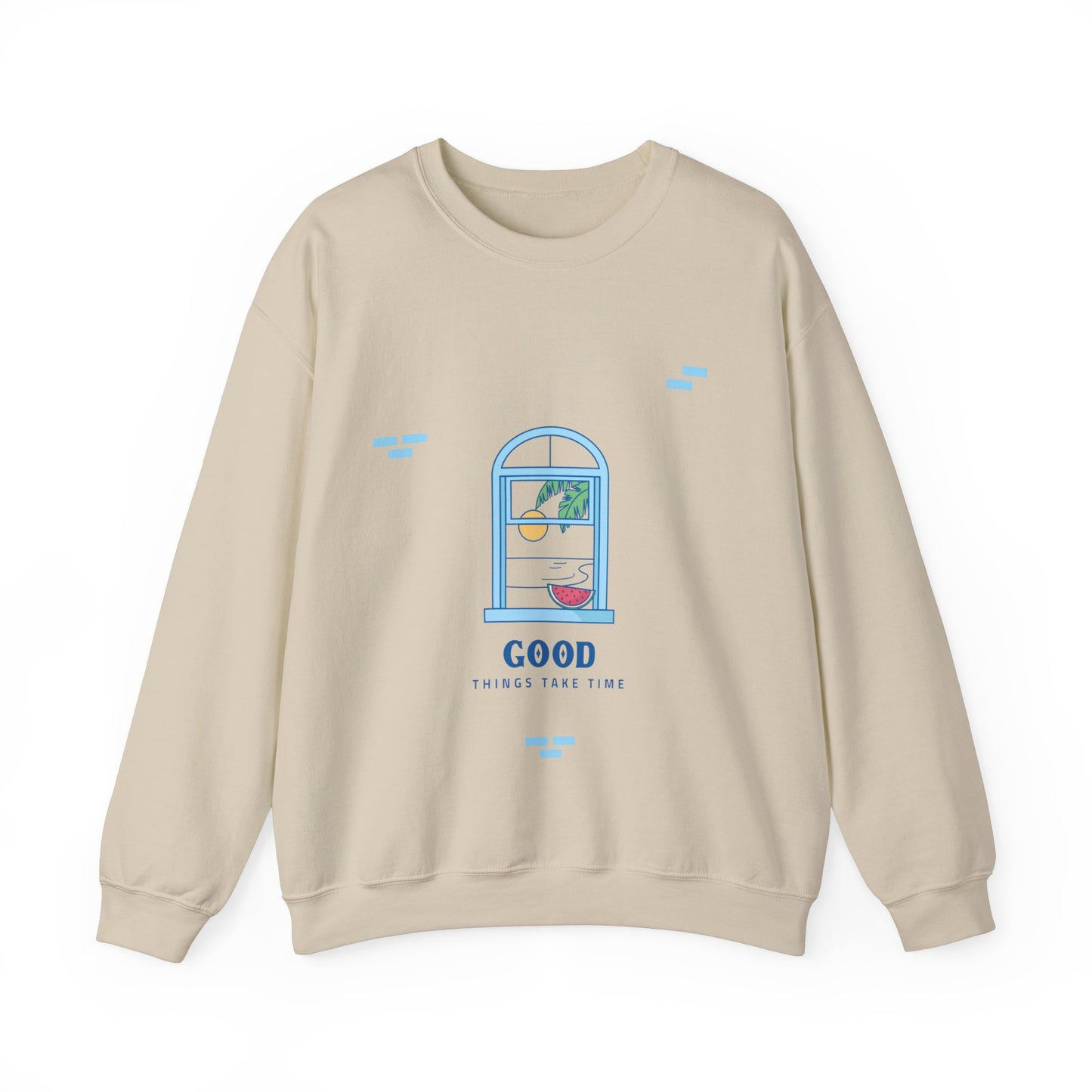 Sweatshirt "Good Things Take Time" - Mulher