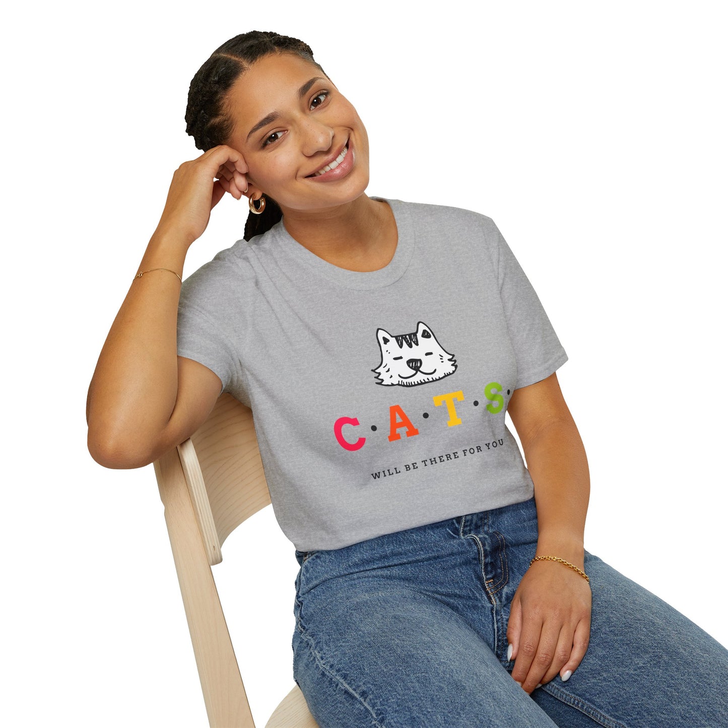 T-Shirt "Cats will be there for you" | Men