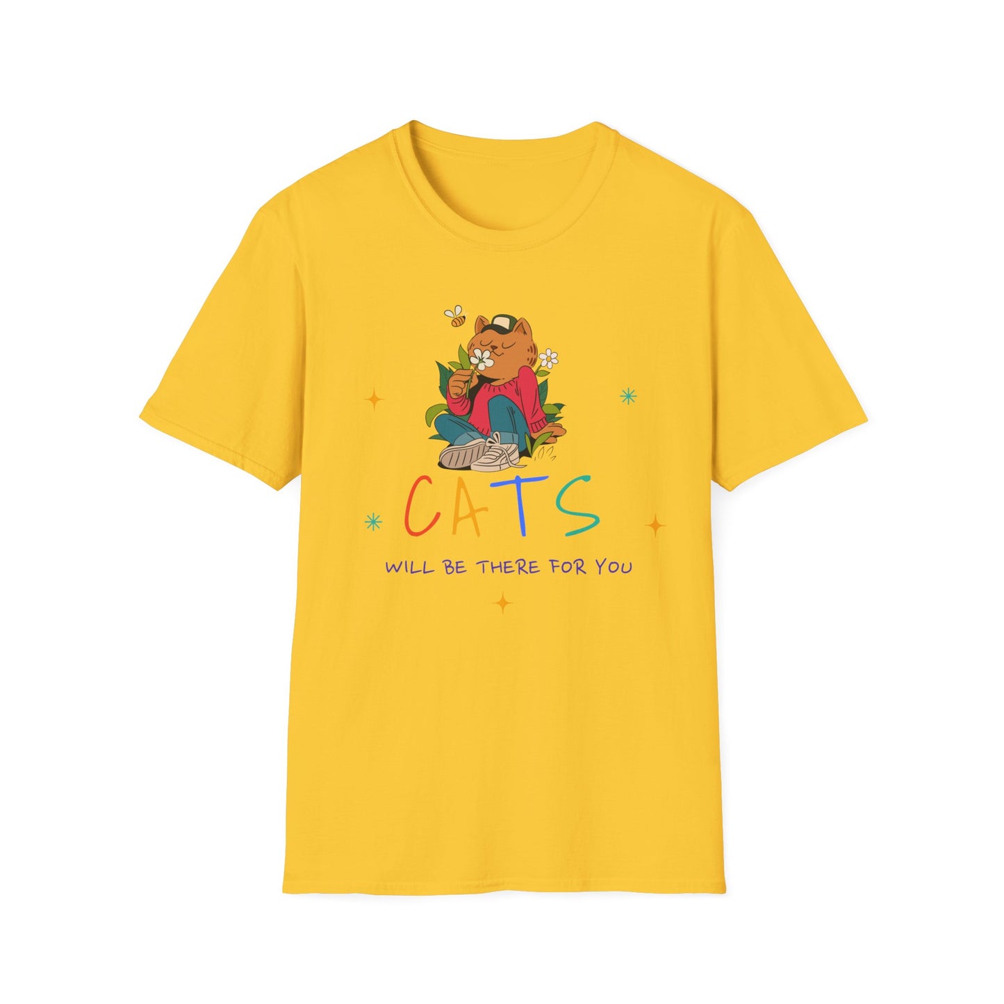 T-shirt "Os gatos estarão lá para você" - Mulher