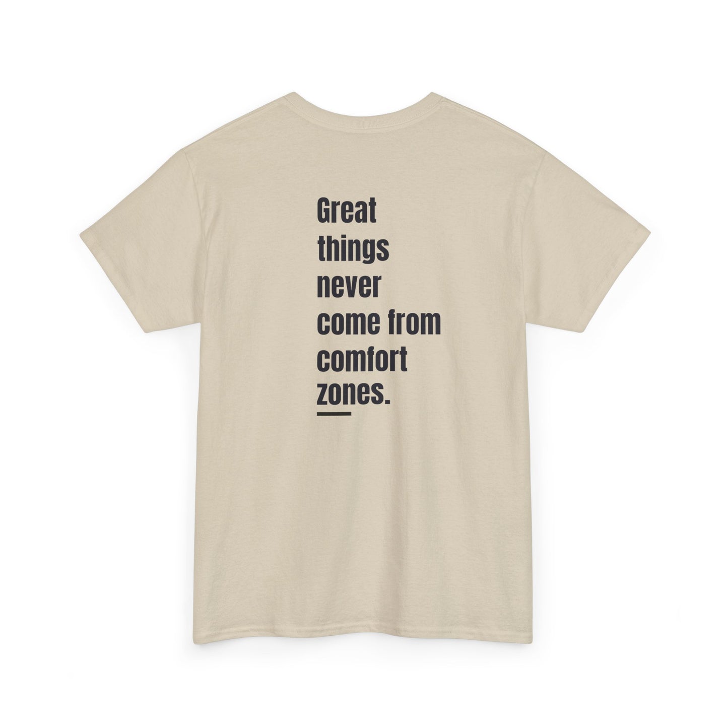 T-shirt - "Grandes coisas nunca vêm de zonas de conforto" | Homens | Romero