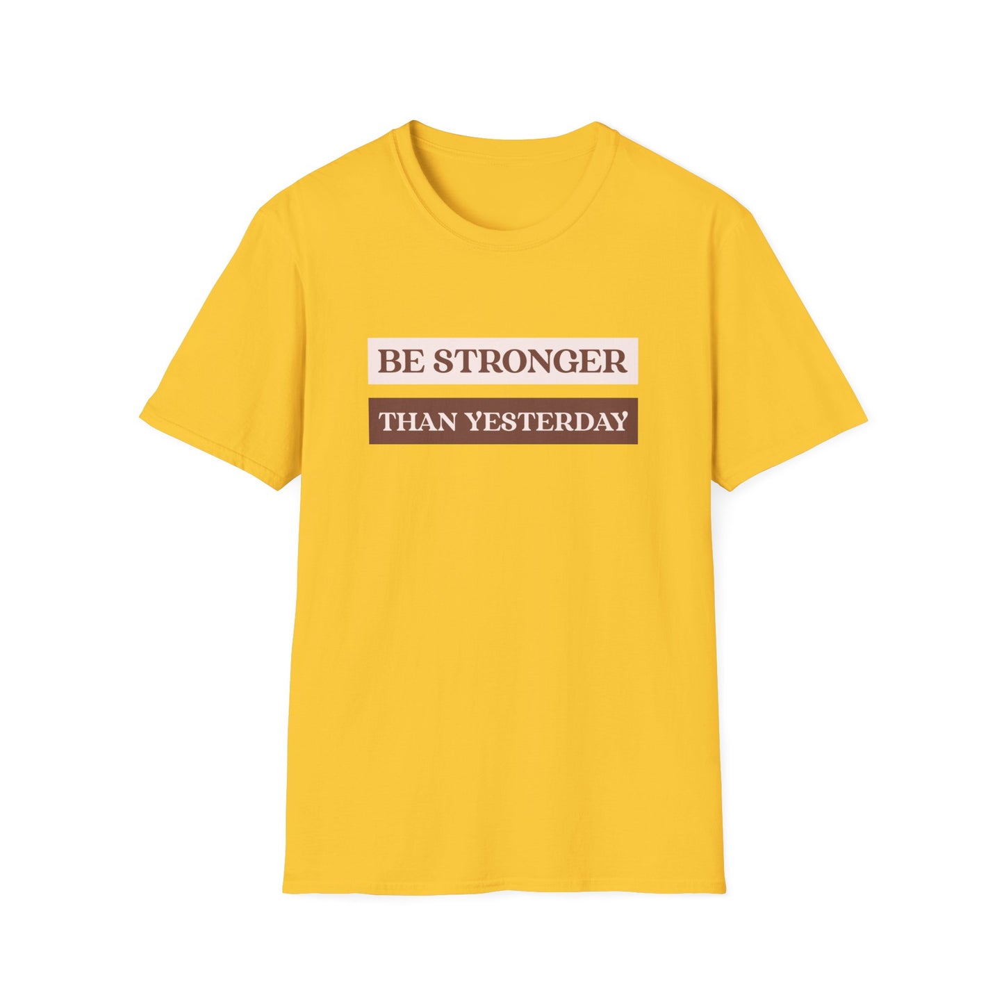 "T-shirt 'Be Stronger than Yesterday' | Men | Romero's: Estilo con Intención"