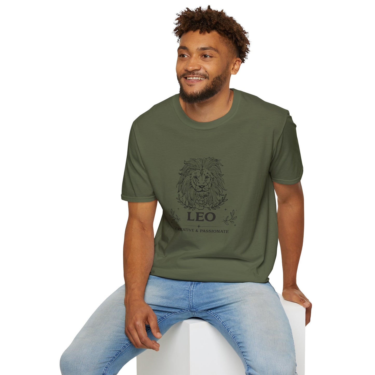 Camiseta "Leão: Criativo e Apaixonado" | Homem