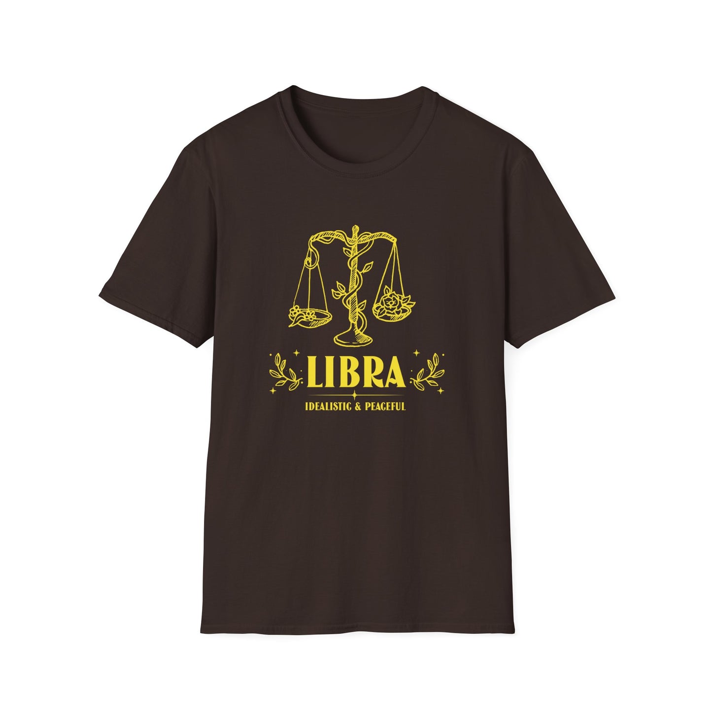 T-Shirt "Libra: Idealistic and Peaceful" | Menu