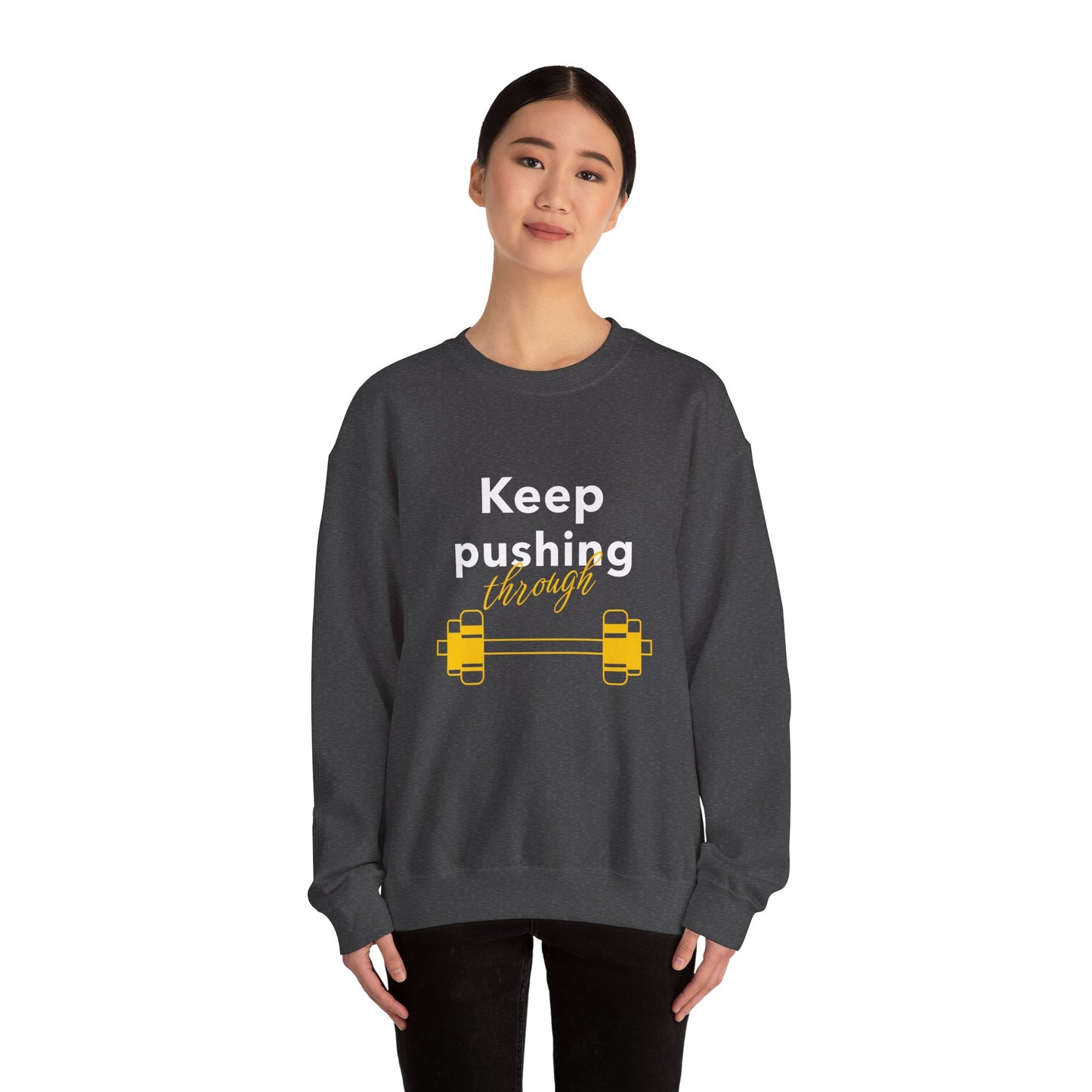 Sweatshirt "Continue empurrando" - Mulher