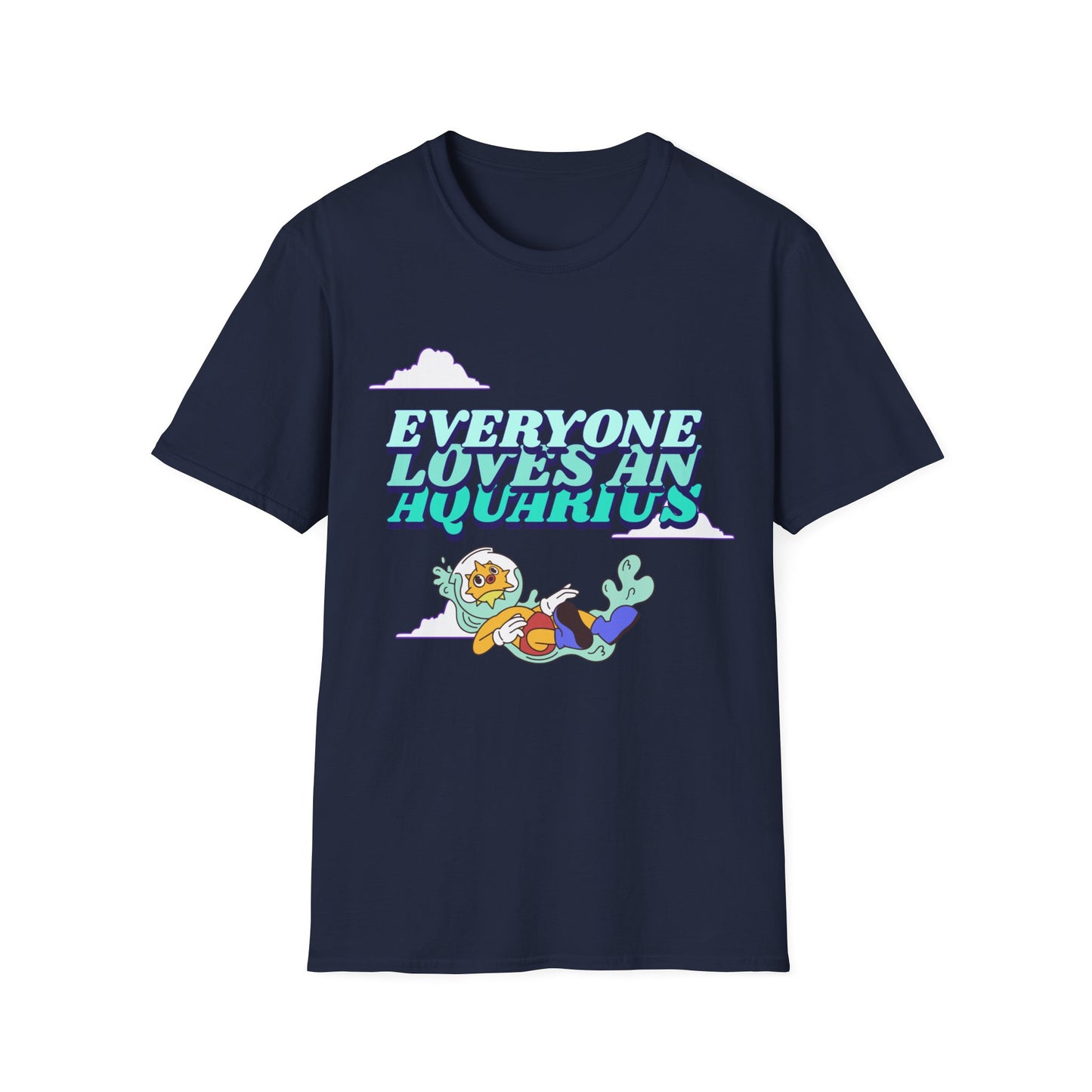 T-Shirt "Everyone loves an Aquarius" | Menu