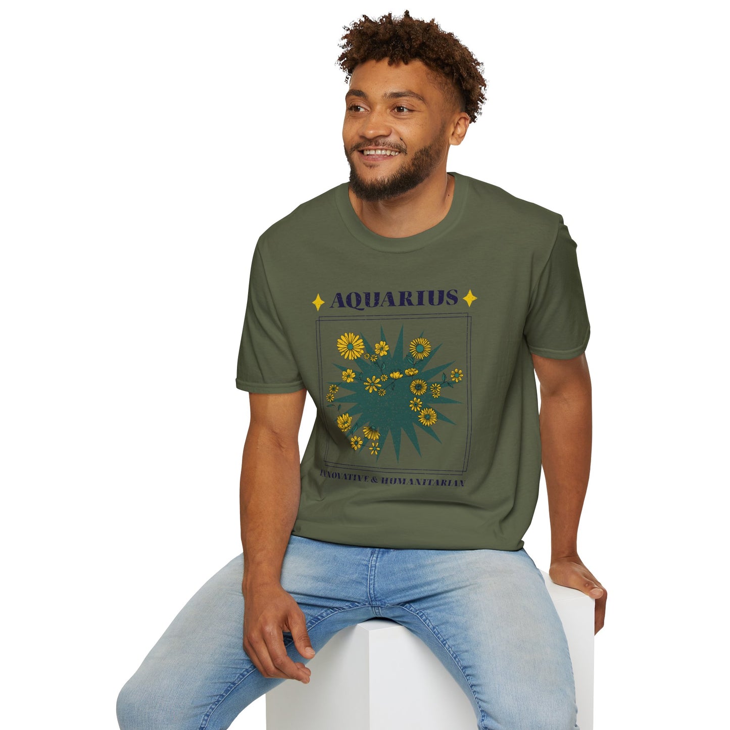 T-Shirt "Aquarius: Innovative &amp; Humanitarian" - Men