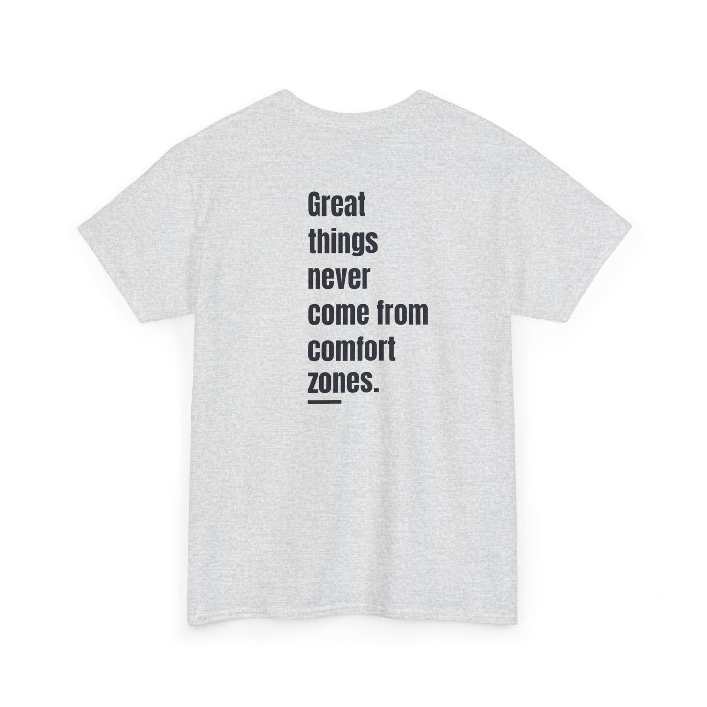 T-shirt - "Grandes coisas nunca vêm de zonas de conforto" | Homens | Romero