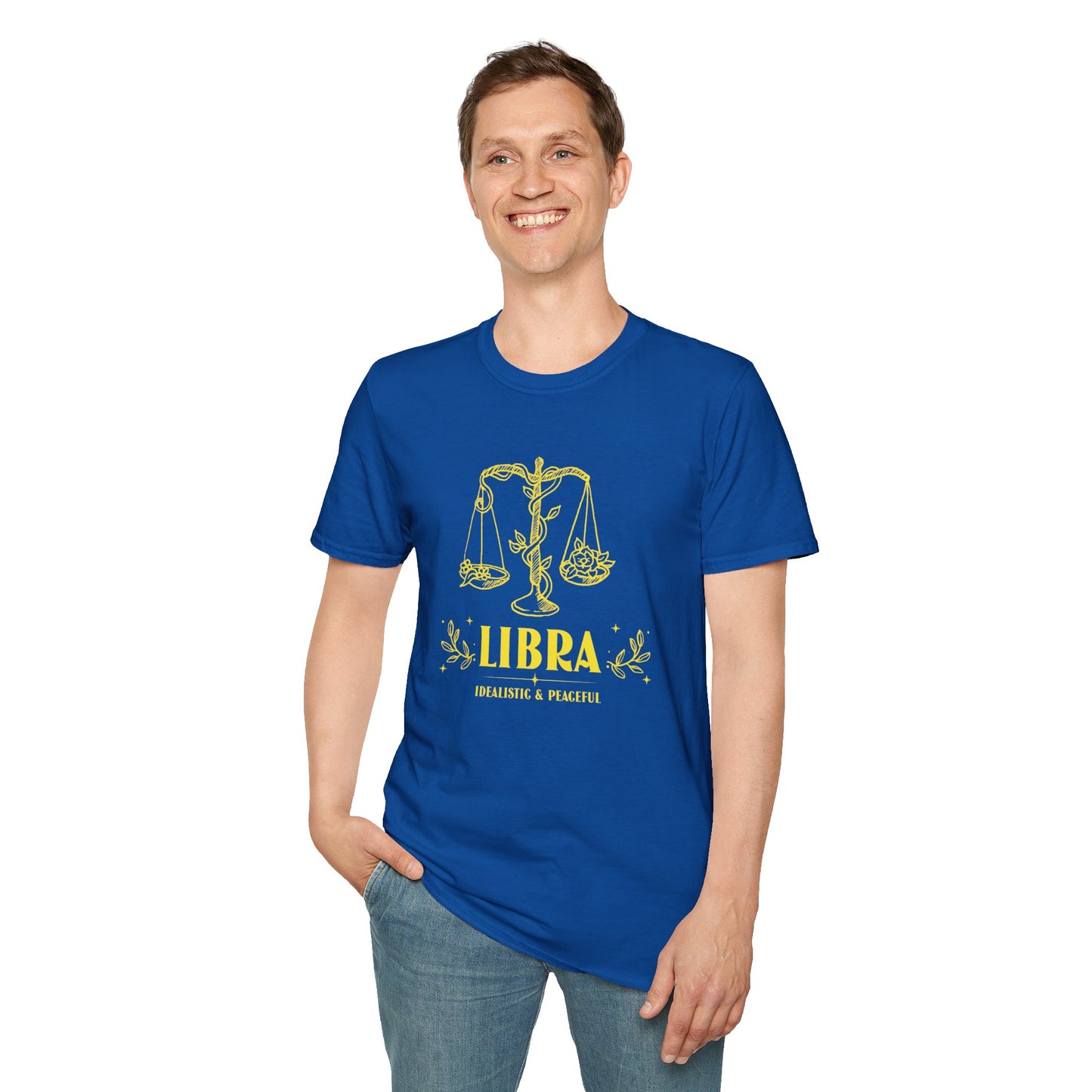 T-Shirt "Libra: Idealistic and Peaceful" | Men