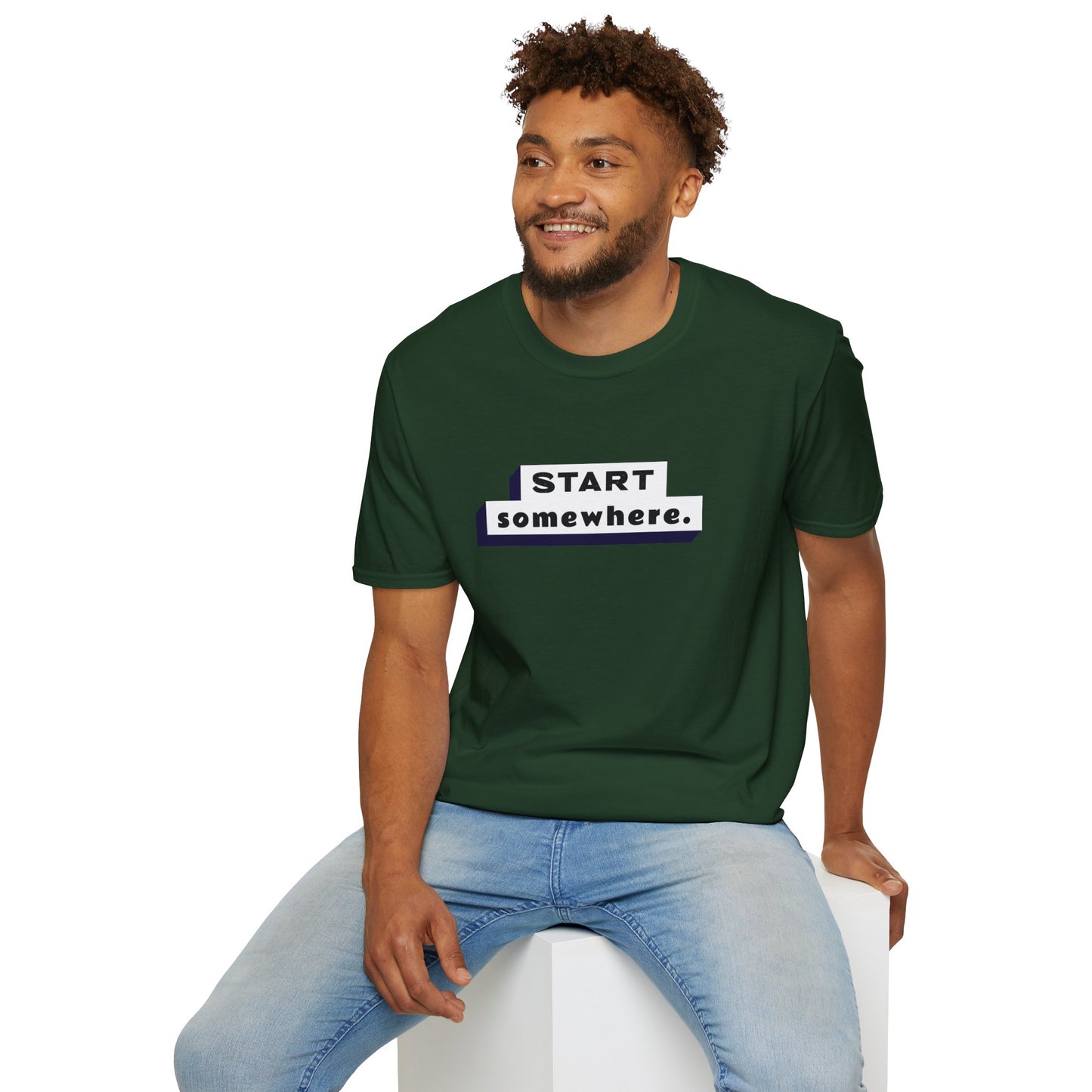 "'Start Somewhere' T-shirt | Men | Romero's: Style with Purpose"