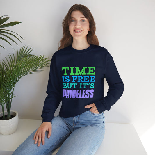 Sweatshirt "O tempo não tem preço" - Mulher