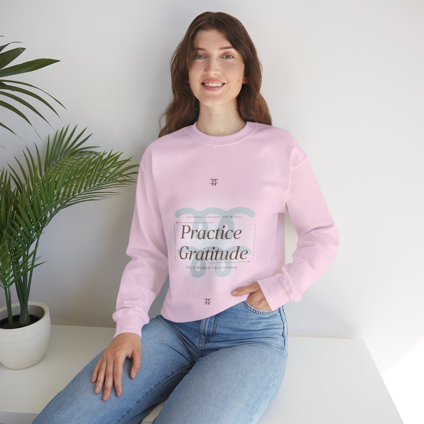 Sweatshirt "Pratique a Gratidão" - Mulher