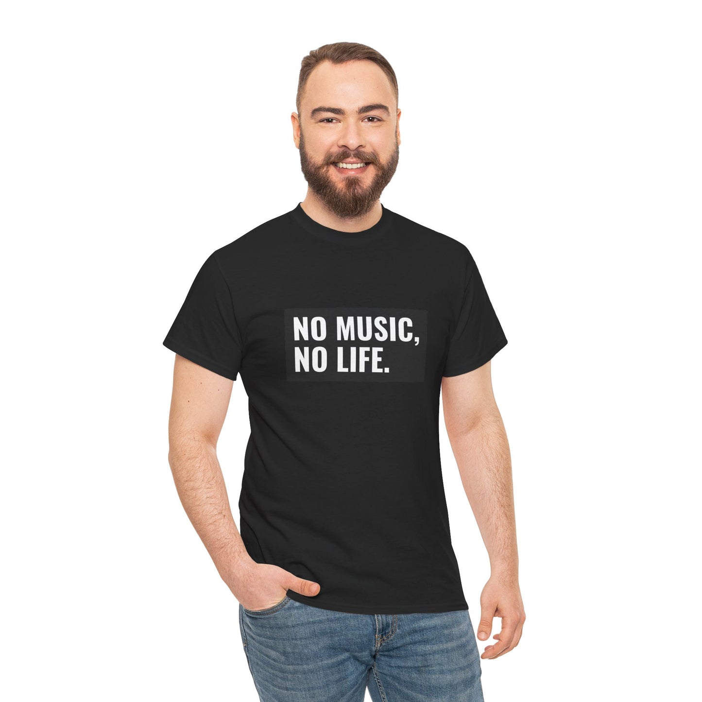 T-shirt - "Nenhuma música, nenhuma vida" | Homens | Romero