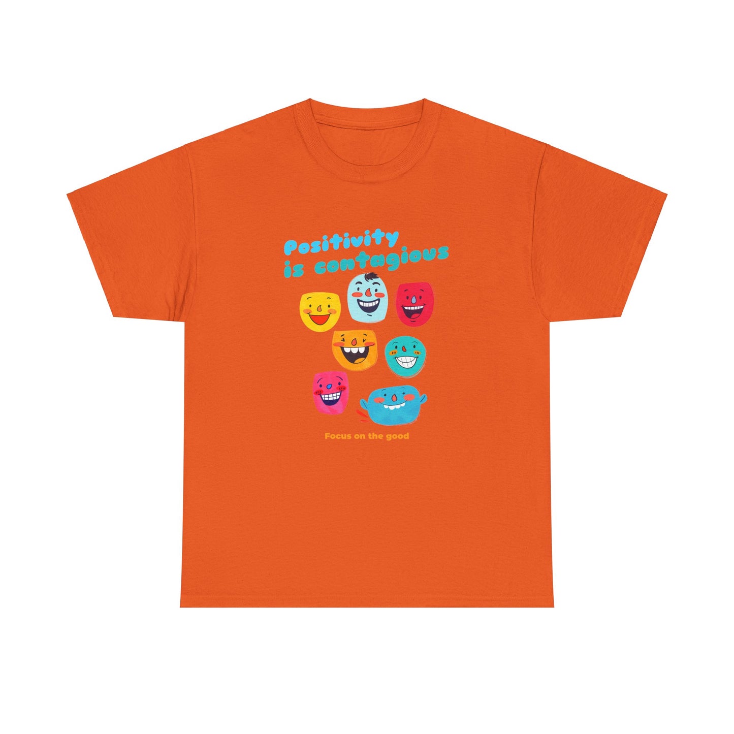 "Positivity Is Contagious, Focus on the Good" - Men's T-Shirt - Embrace Positive Vibes with Romero's