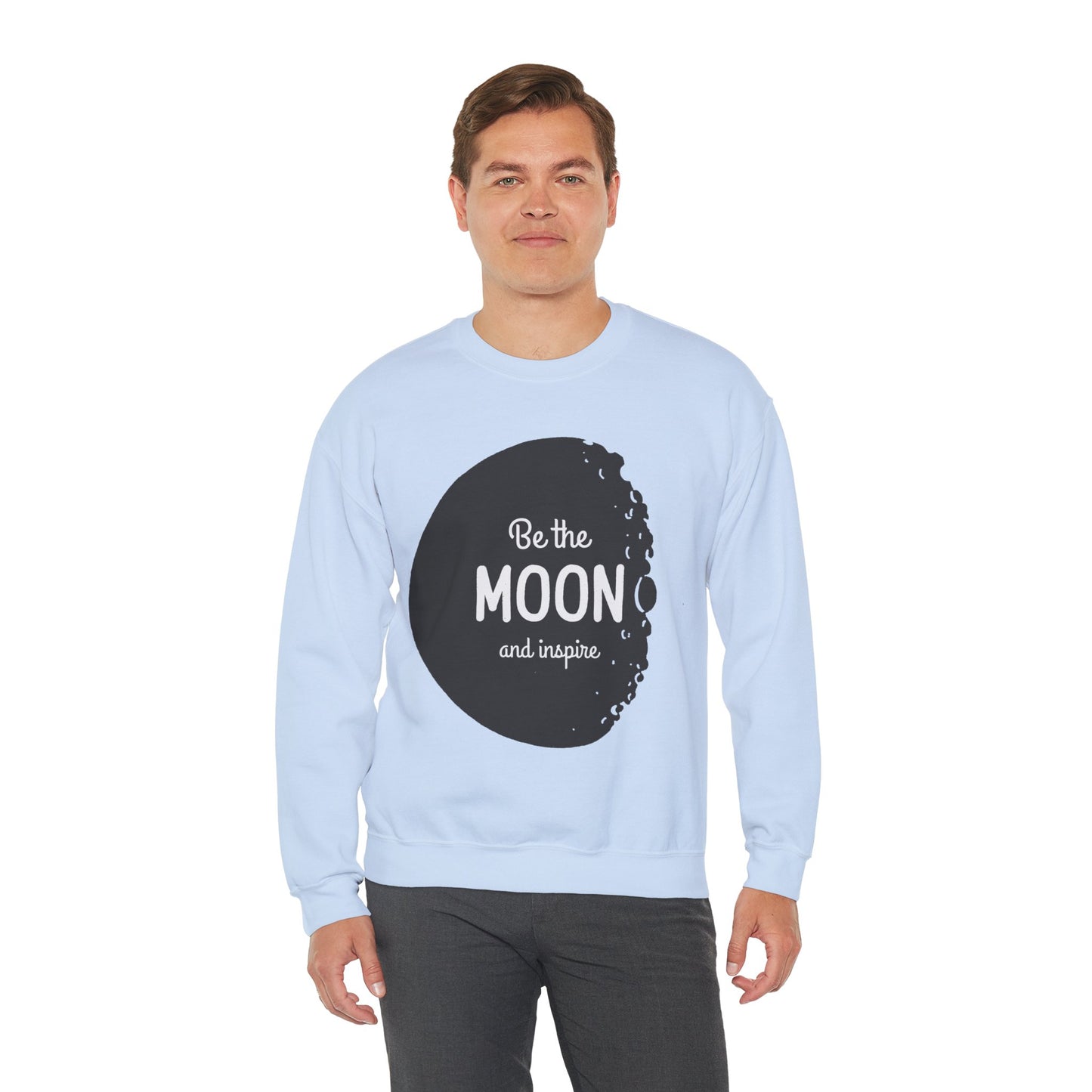 Sweatshirt "Seja a Lua e Inspire" - Homem