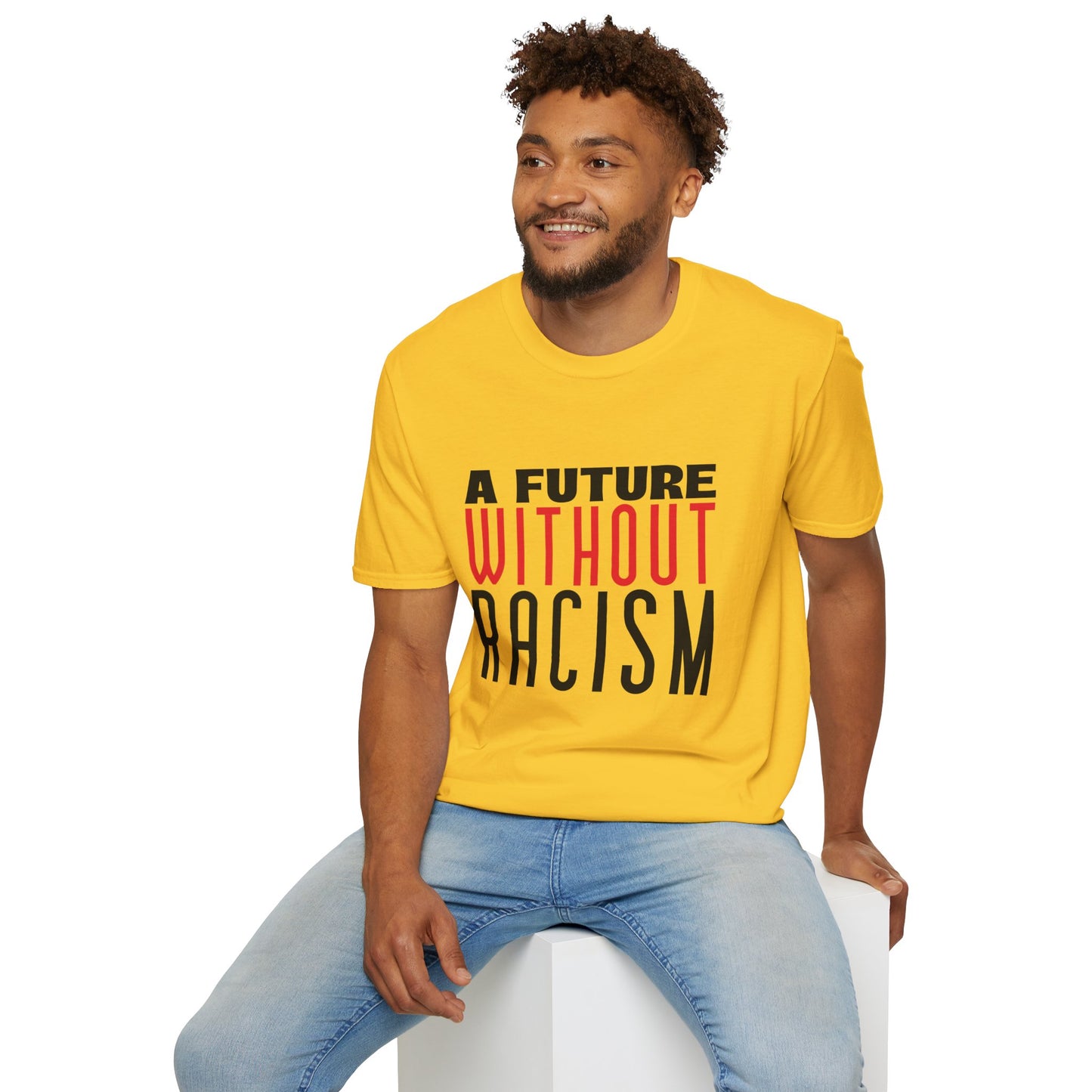 T-shirt 'Um futuro sem racismo' | Mulher | Um passo em direção a um mundo mais inclusivo no Romero's