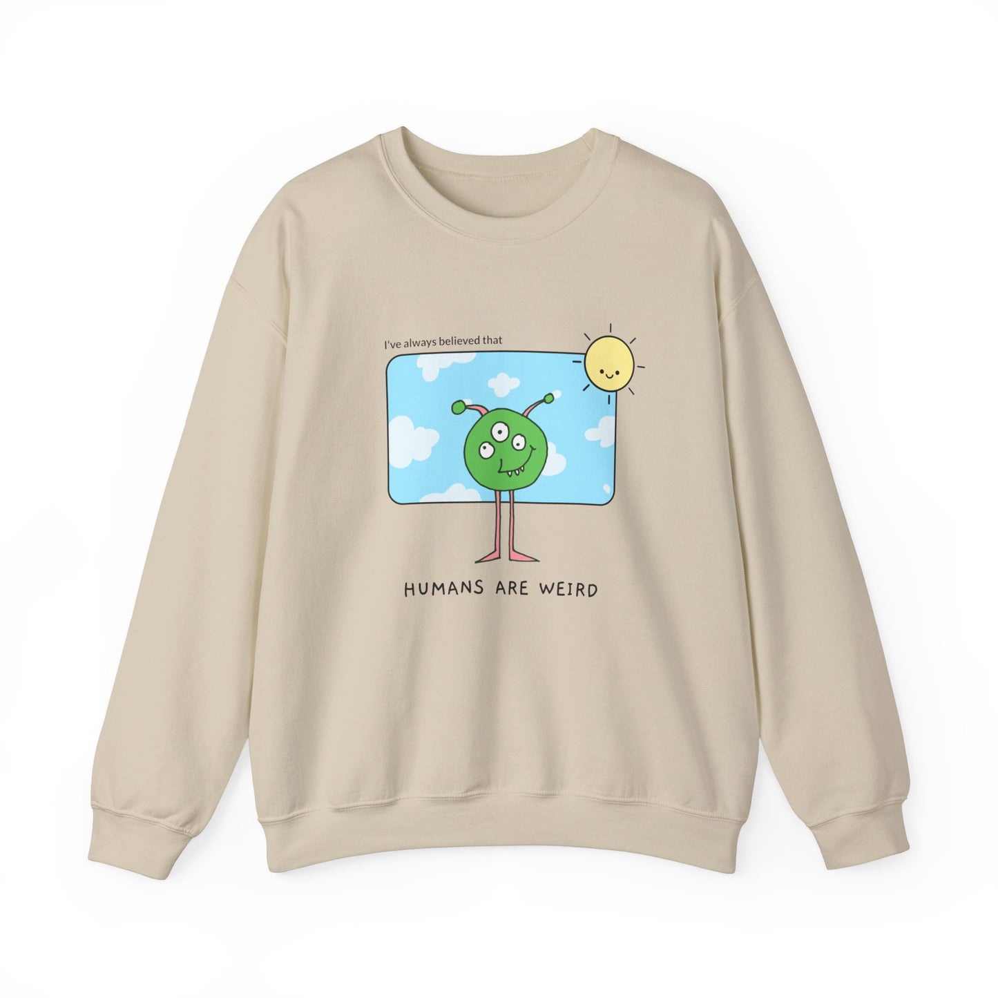 Sweatshirt "Os humanos são estranhos" - Mulher