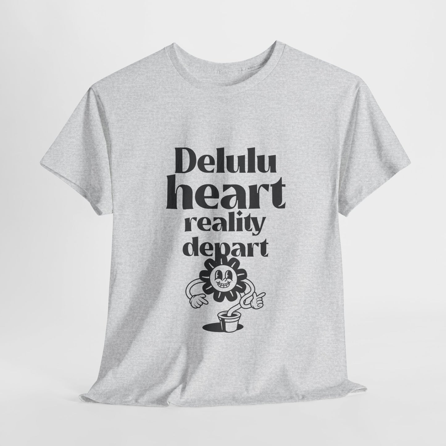 Camiseta -"Delulu Heart, Reality Depart" - Mulher - Romero's