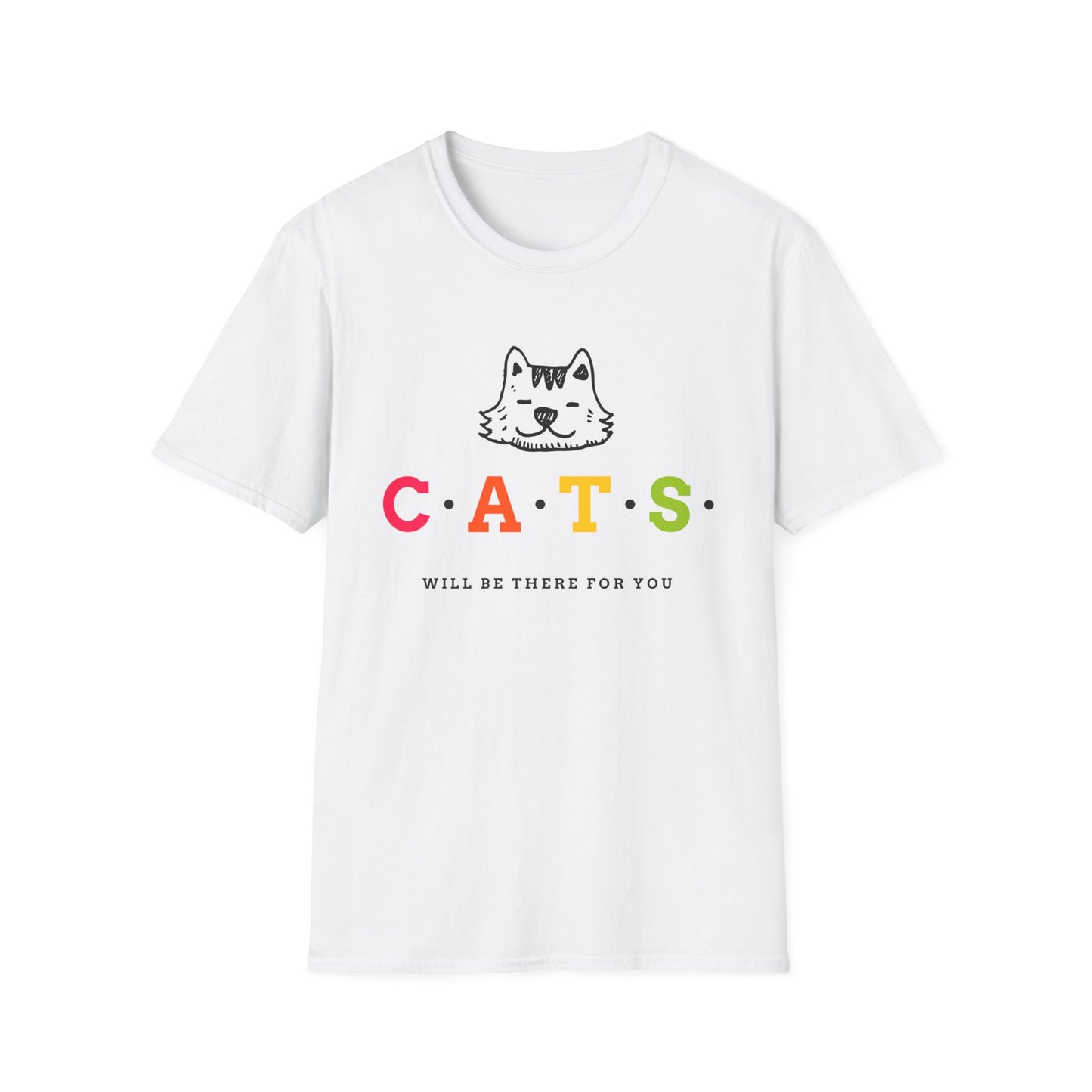 T-shirt "Os gatos estarão lá para você" | Menu