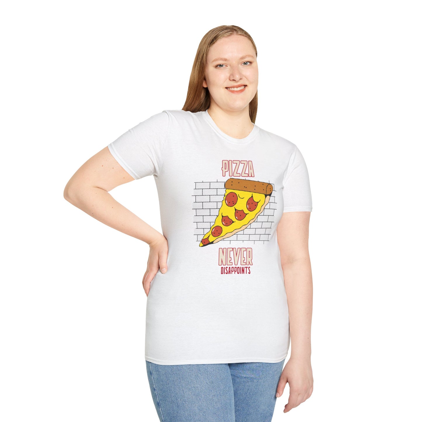 T-shirt "Pizza Never Disappoints" - Women