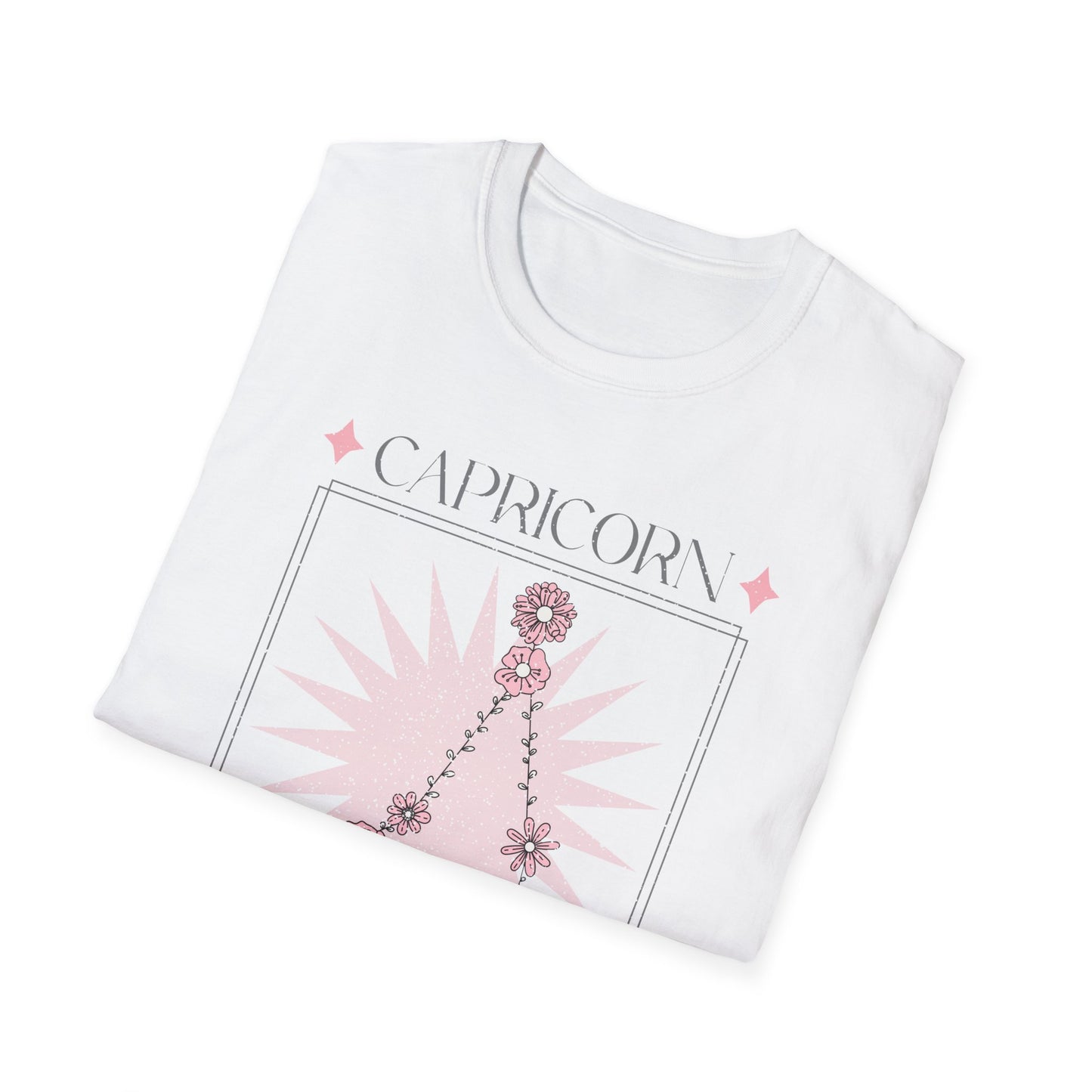 T-Shirt "Capricórnio: Ambicioso e Disciplinado" - Mulher