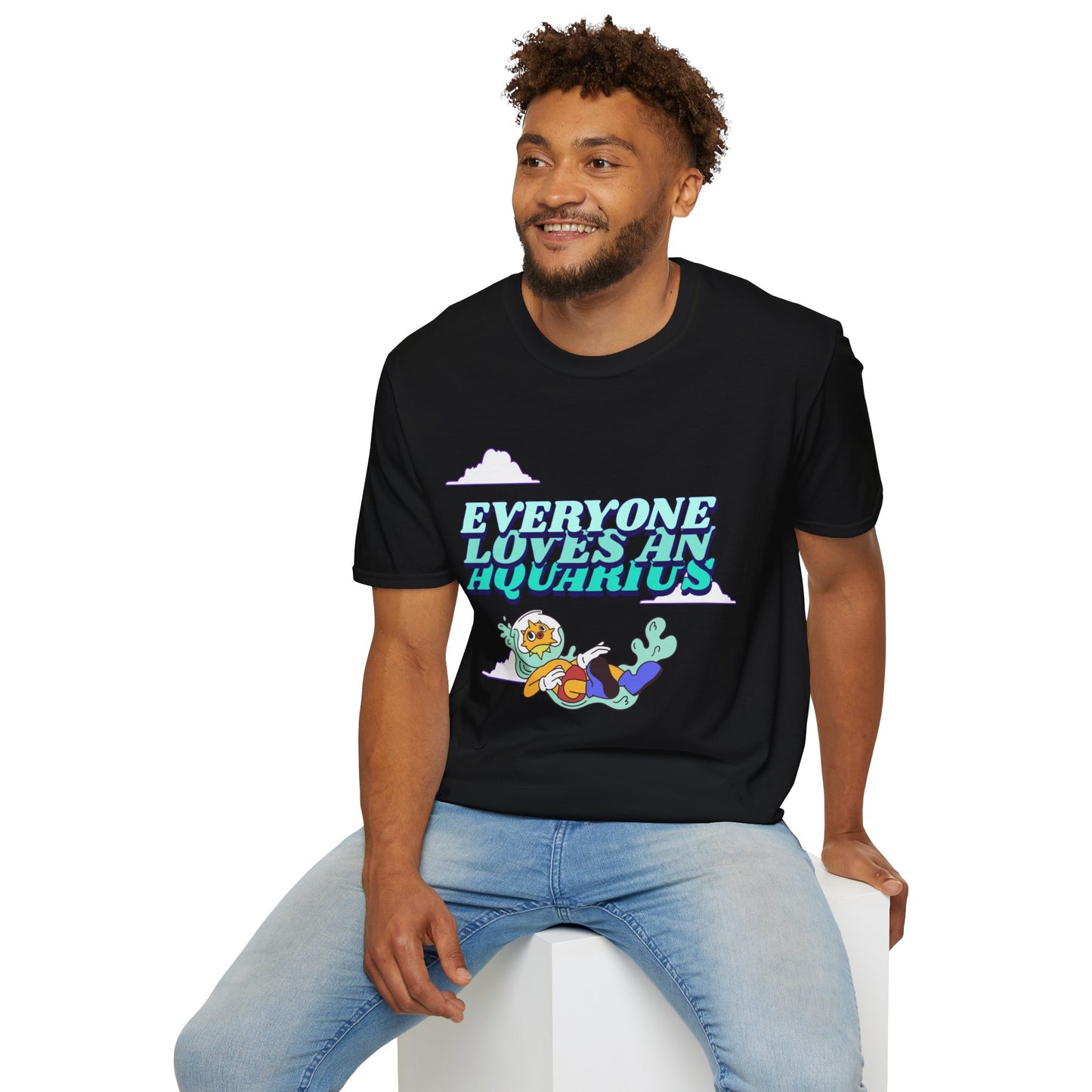 T-Shirt "Everyone loves an Aquarius" | Menu