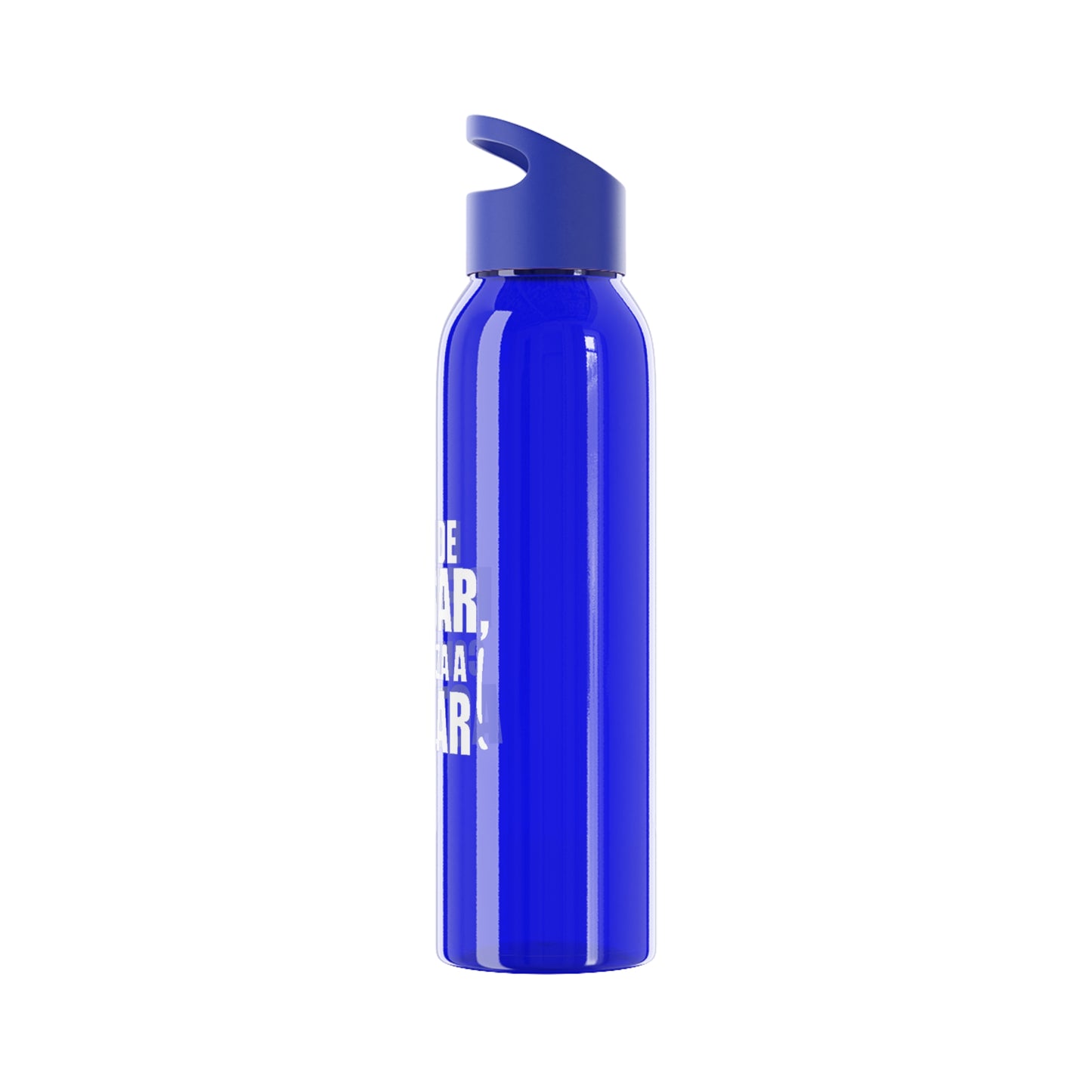 Reusable Sky Bottle - "Stop Thinking, Start Acting!"