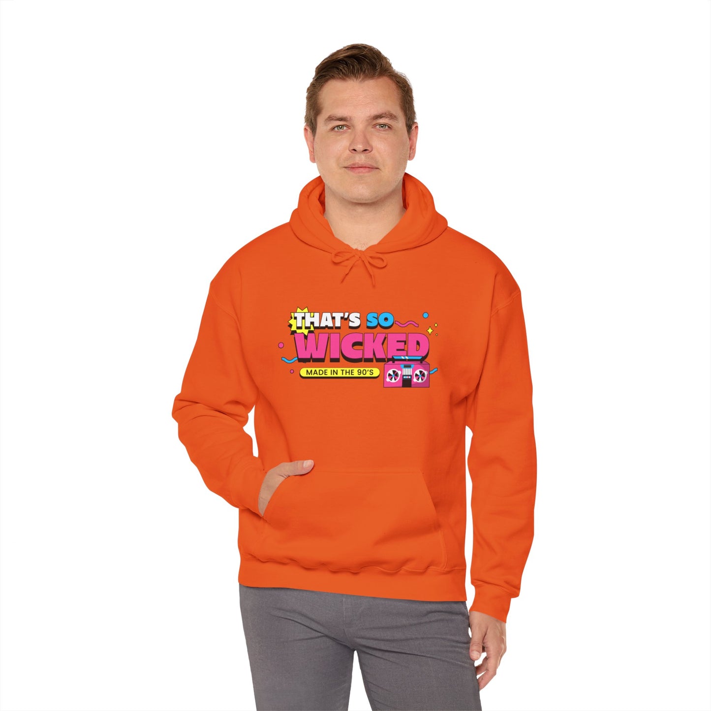 "90's Kid" Hooded Sweatshirt - Man