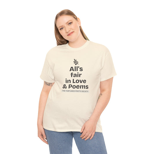 T-shirt "All's Fair in Love and Poems" | Women | Romero's