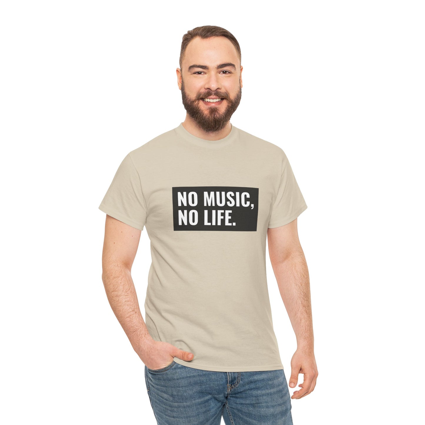 T-shirt - "Nenhuma música, nenhuma vida" | Homens | Romero