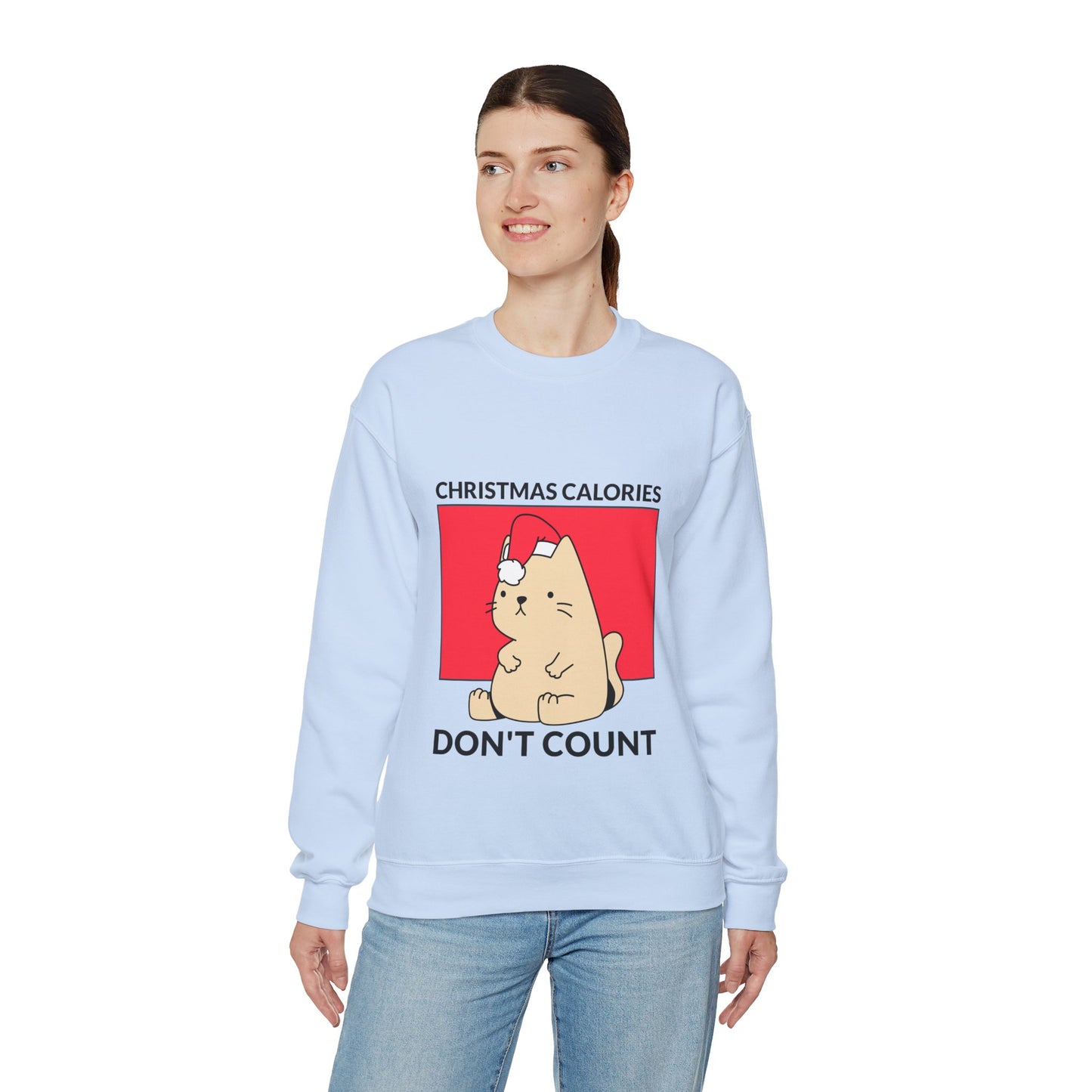 Sweatshirt "Christmas Calories Don't Count" - Woman