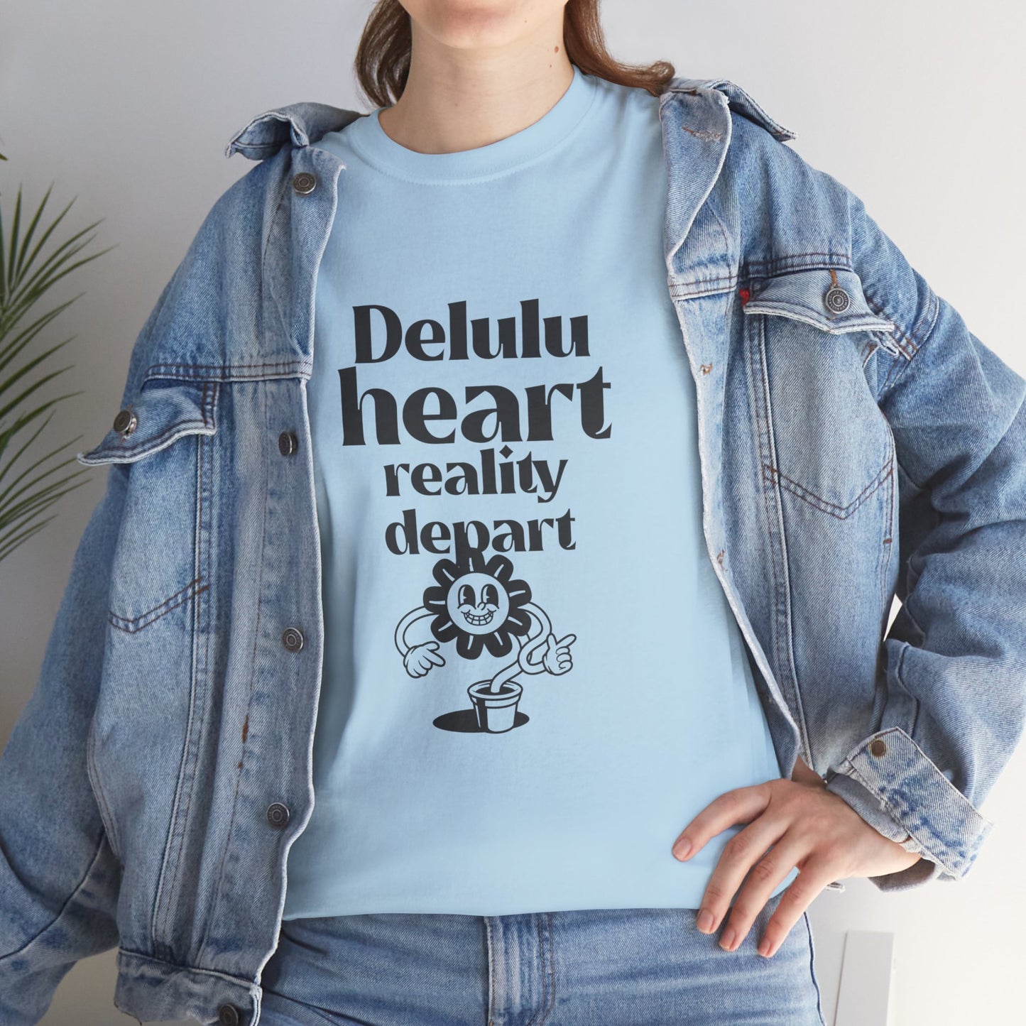 T-shirt -"Delulu Heart, Reality Depart" - Women -  Romero's