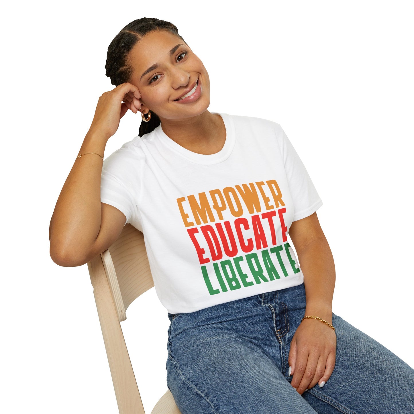 T-Shirt 'Empower, Educate, Liberate': Celebrating Diversity at Romero's | Women