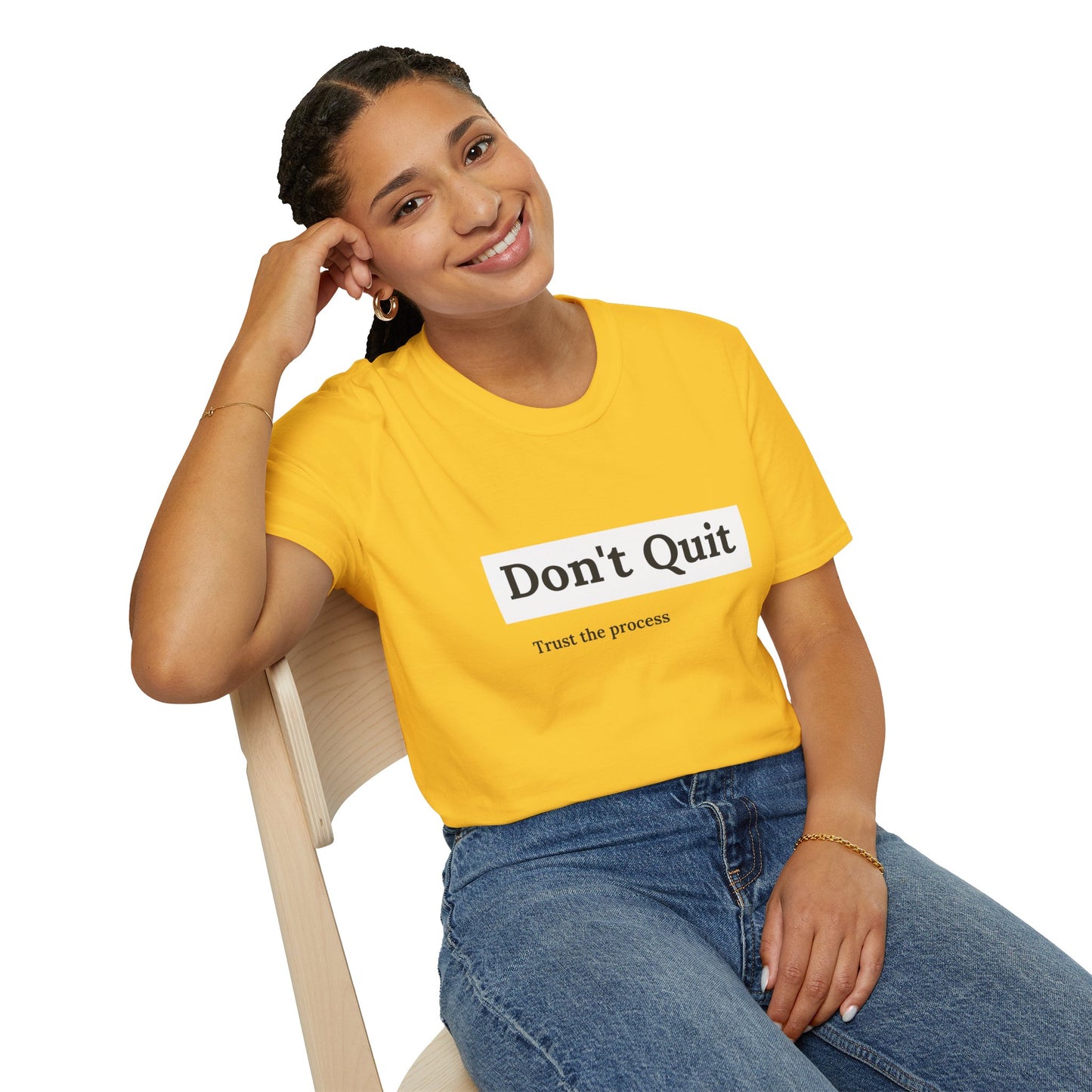 "T-shirt 'Don't Quit, Trust the Process' | Woman  | Romero's: Estilo con Intención"