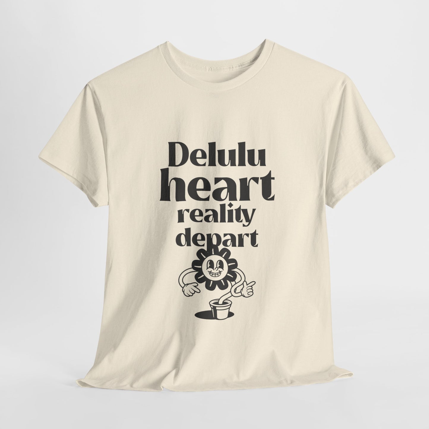 T-shirt -"Delulu Heart, Reality Depart" - Women - Romero's