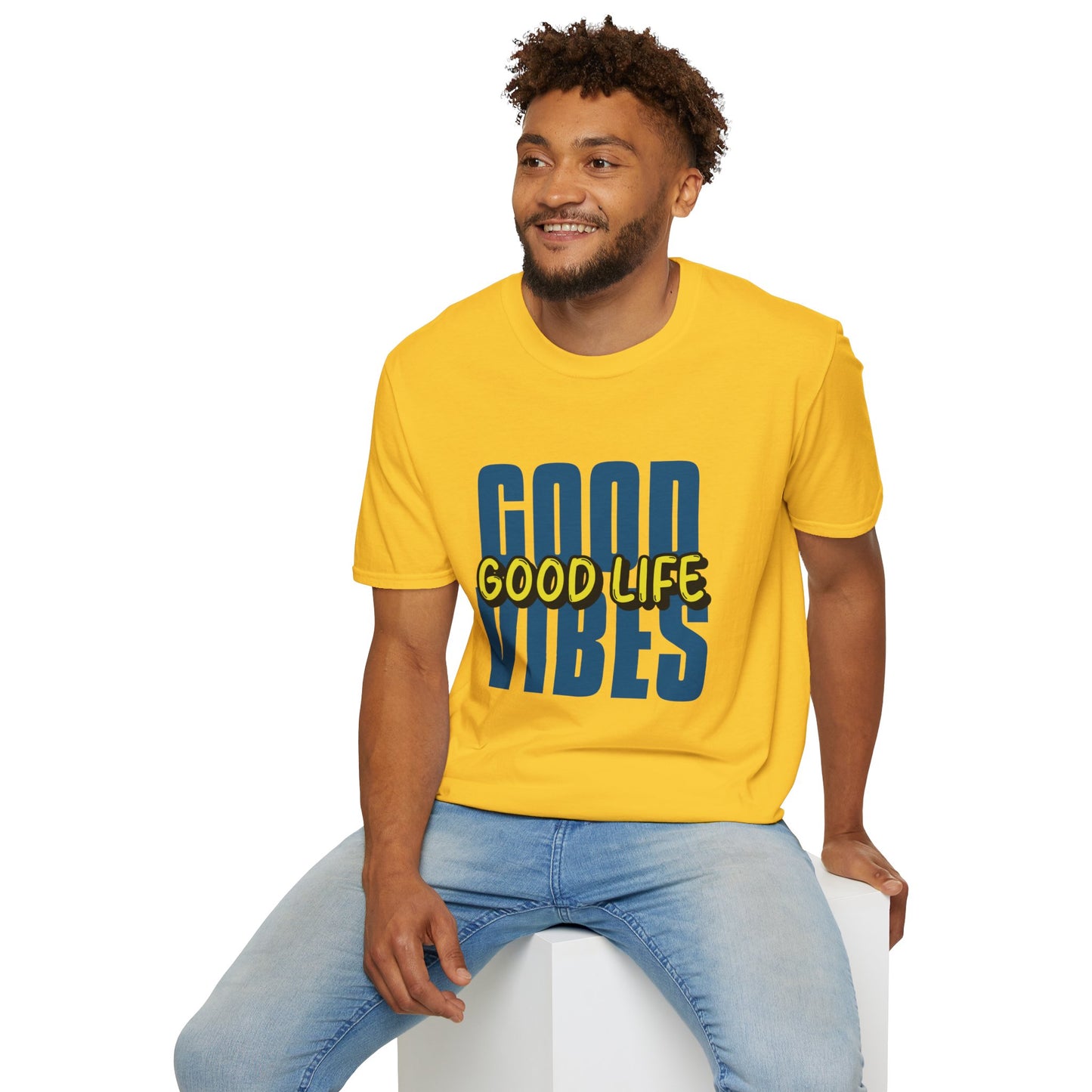 T-Shirt "Boas Vibrações, Boa Vida" - Homem